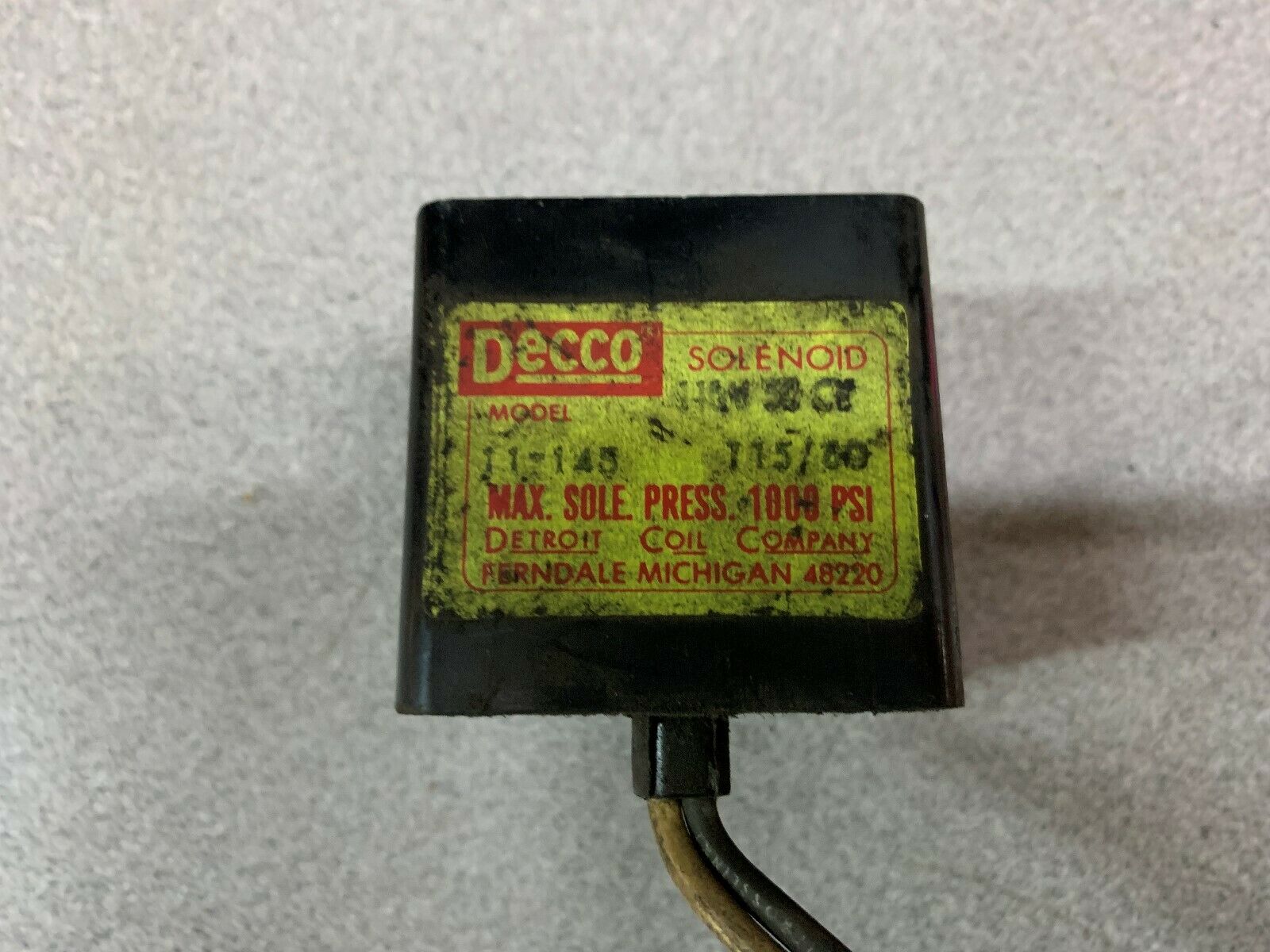 NEW NO BOX DECCO VALVE 11-145