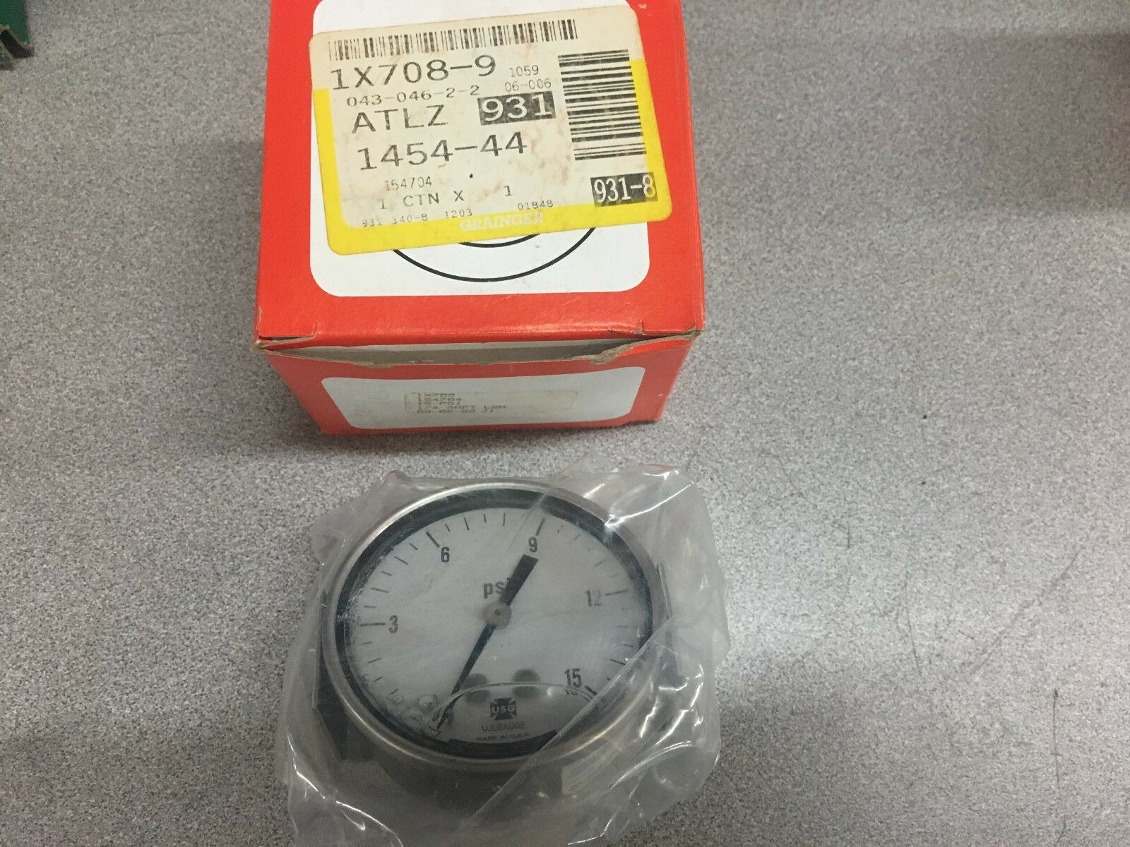 NEW IN BOX METEK 1454-44 GAUGE 1X708-9