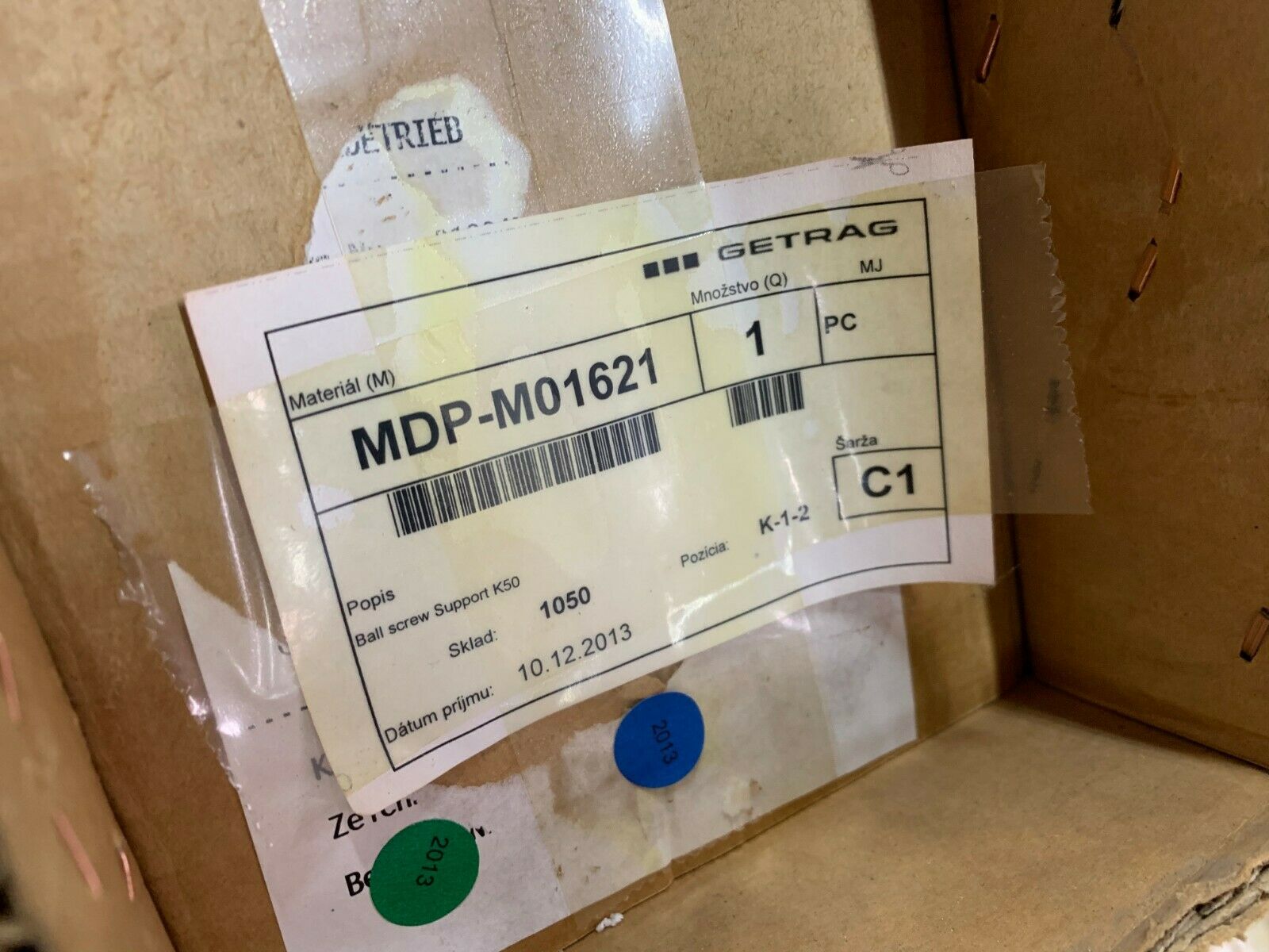 NEW GETRAG MDP-M01621 BALL SCREW SUPPORT K50 STEINMEYER 121150