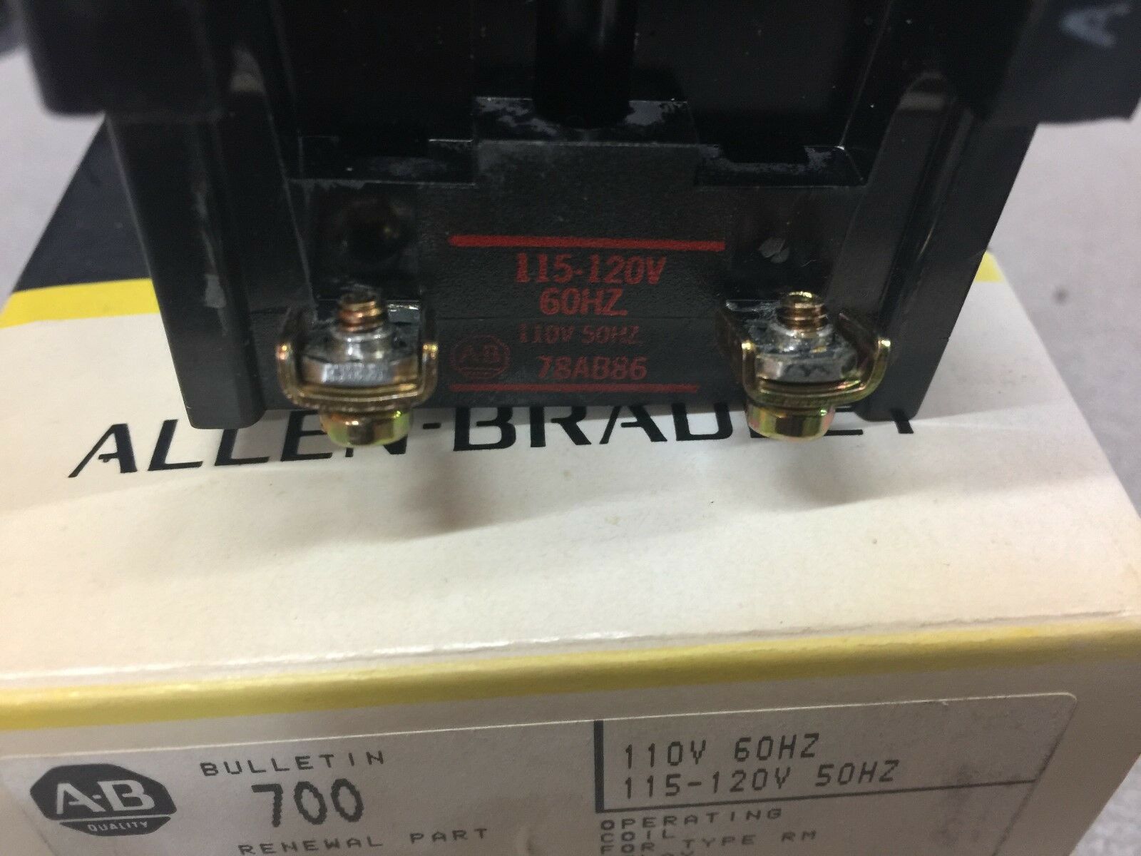 NEW IN BOX ALLEN BRADLEY 110V COIL 78AB86