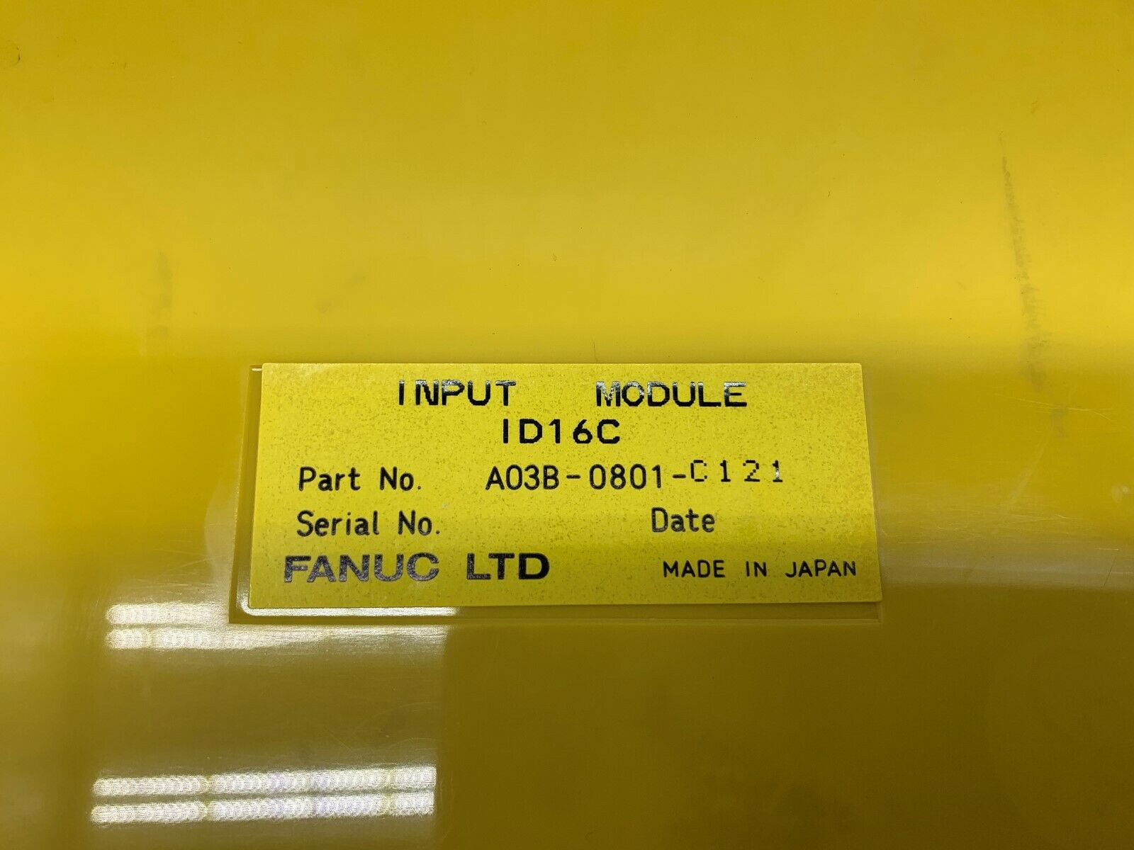 USED FANUC INPUT MODULE A03B-0801-C121