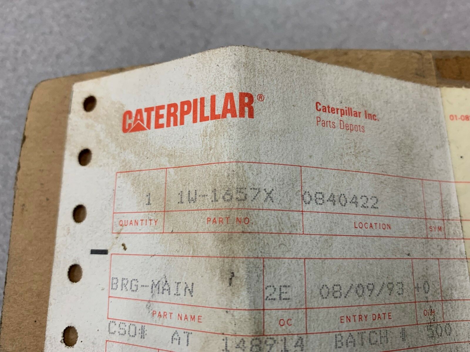 NEW IN BOX CATERPILLAR BEARING 1W-1357X