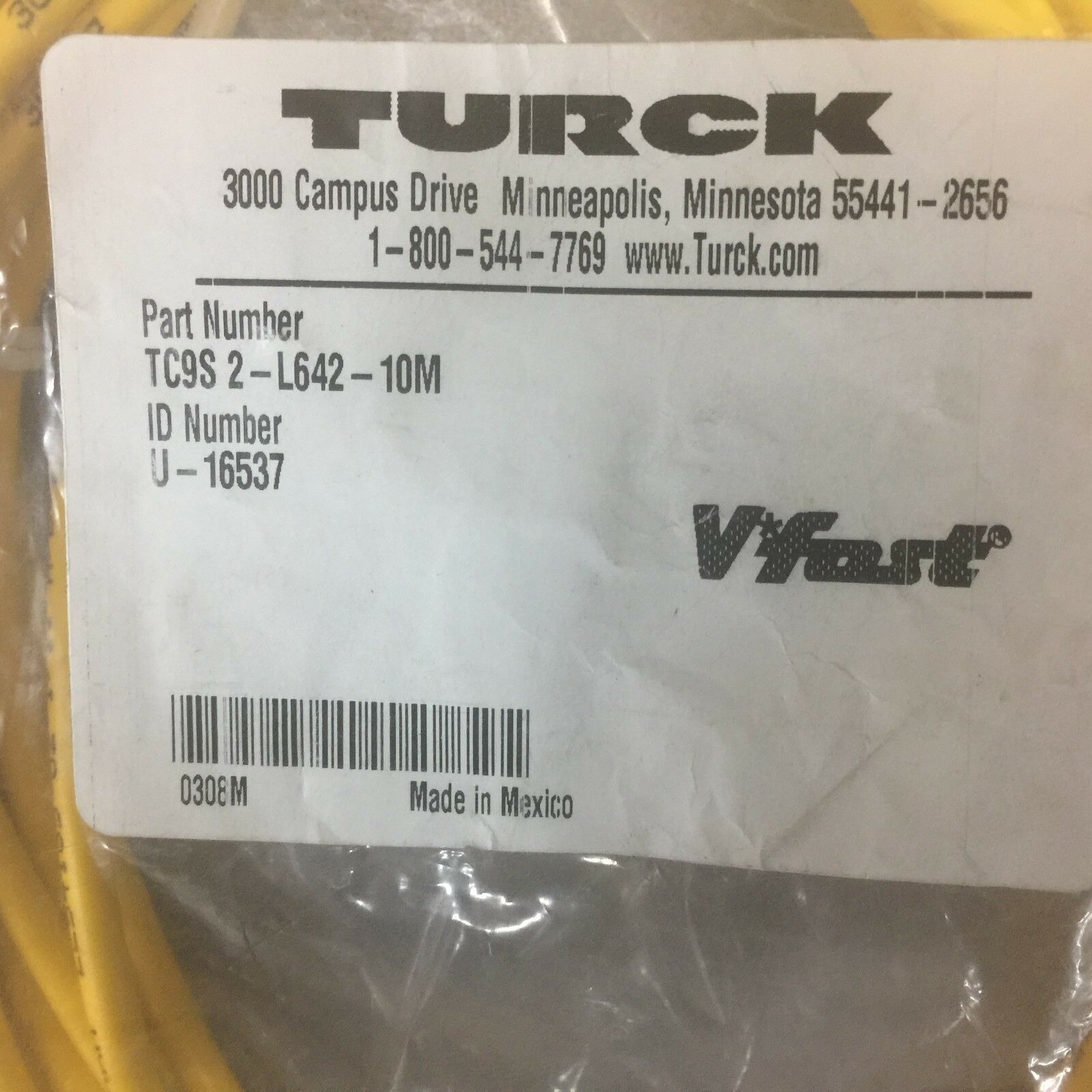 NEW IN BAG TURK CORDSET TC9S 2-L642-10M