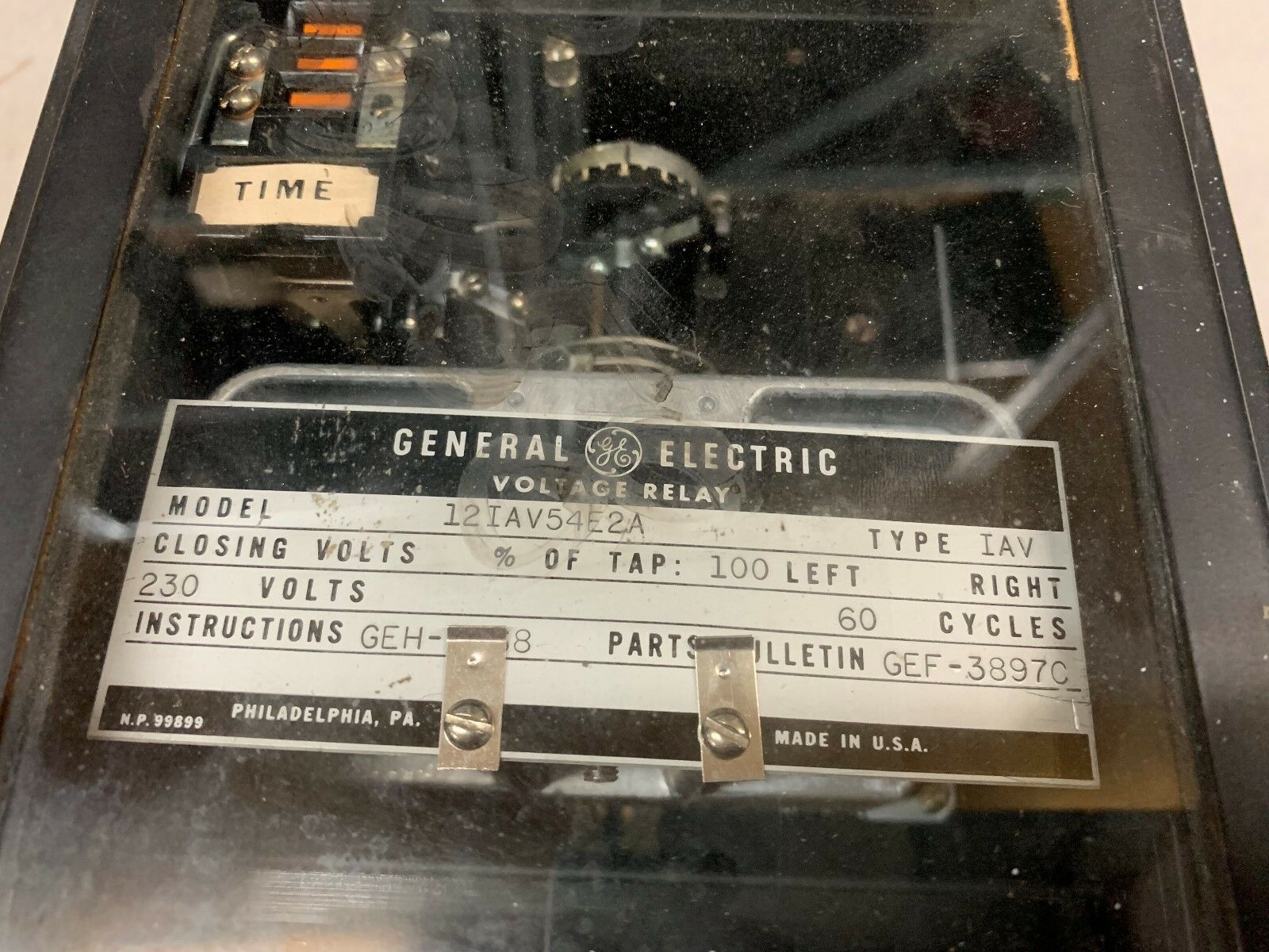 USED GE RELAY 12IAV54E2A