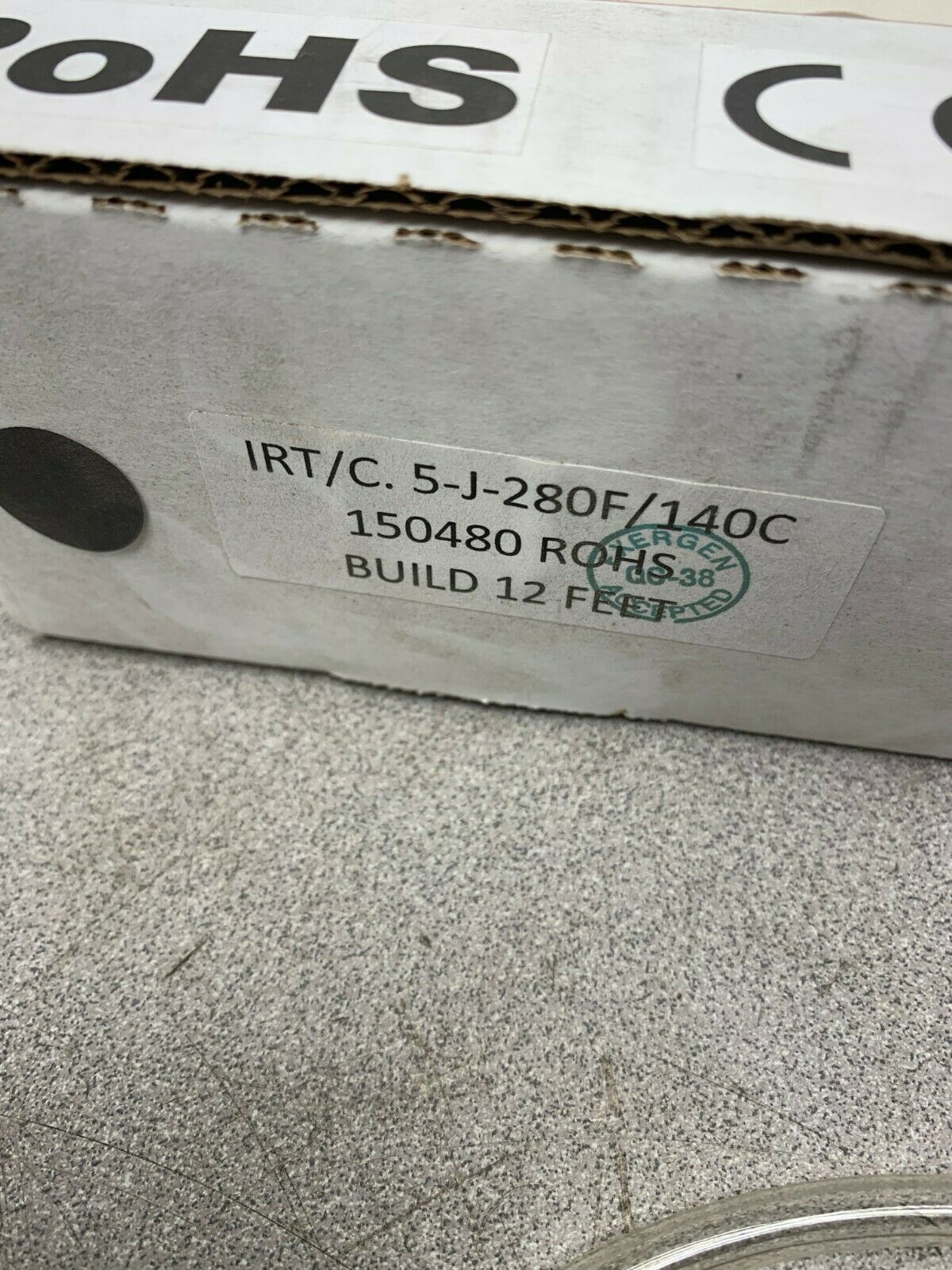 NEW IN BOX EXERGEN TEMPERATURE SENSOR IRT/C.5-J-280F/140C