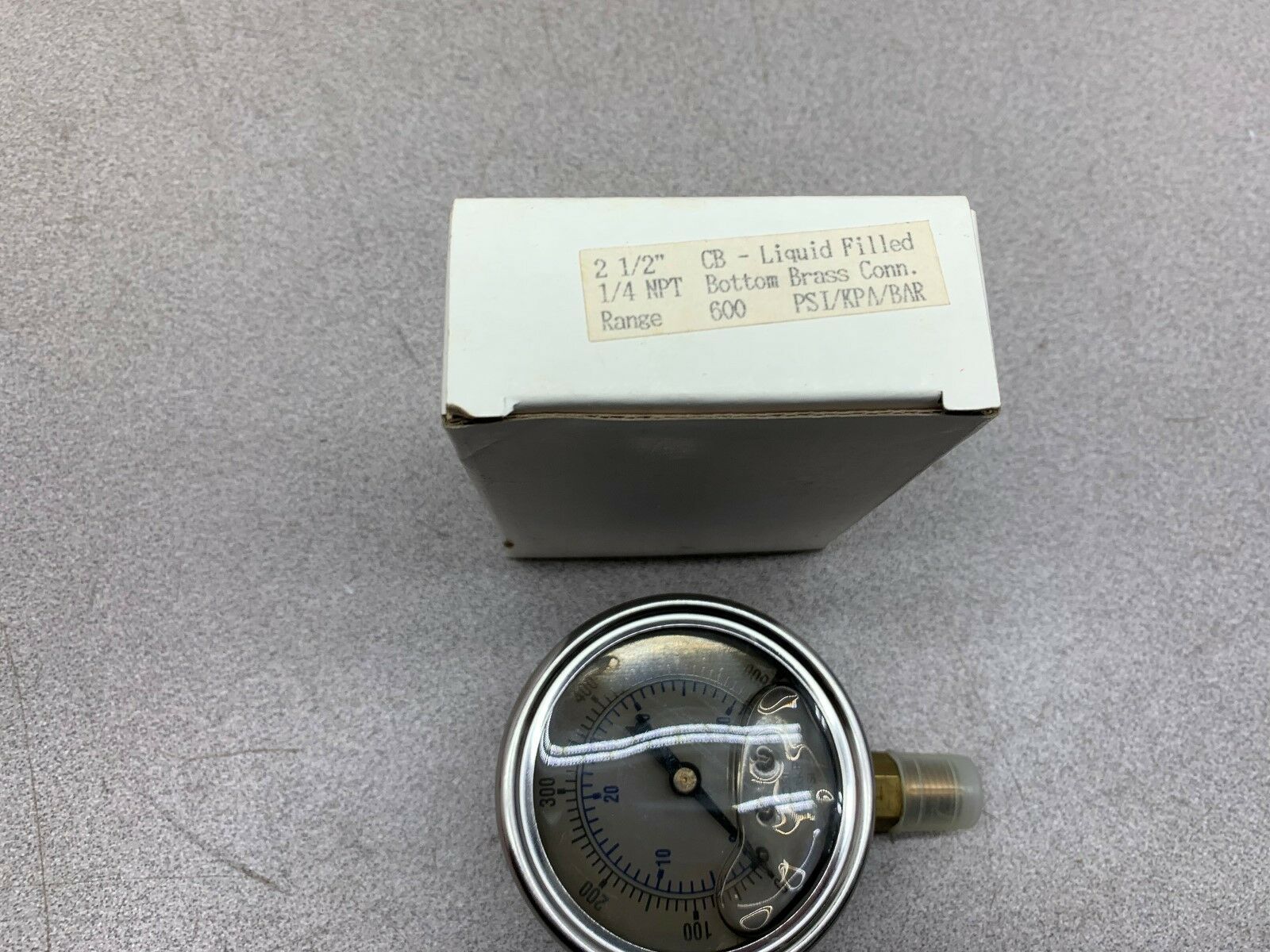 LOT OF 3 NEW IN BOX PRO 600 PSI LIQUID FILLED GAUGE 2 1/2 CB