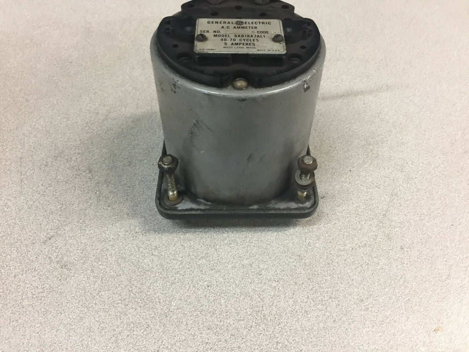 USED GE AC AMMETER 8AB18A7AL1