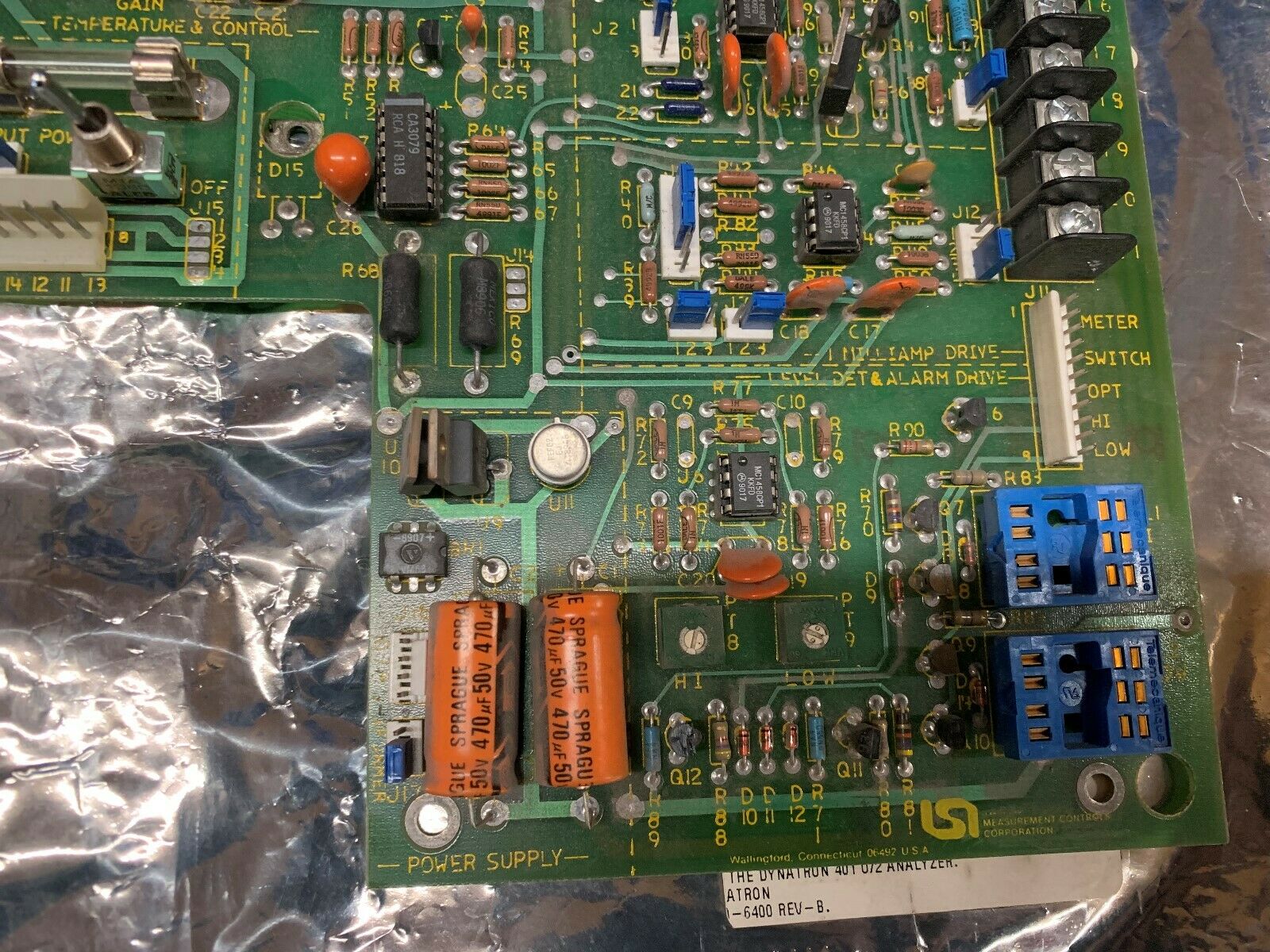 USED DYNATRON CIRCUIT BOARD 100-6400 REV. B