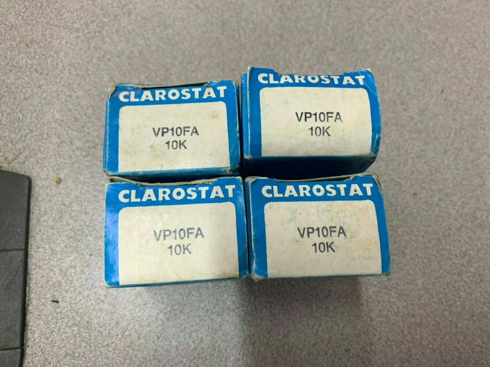 LOT OF 4 NEW IN BOX CLAROSTAT RESISTOR VP10FA