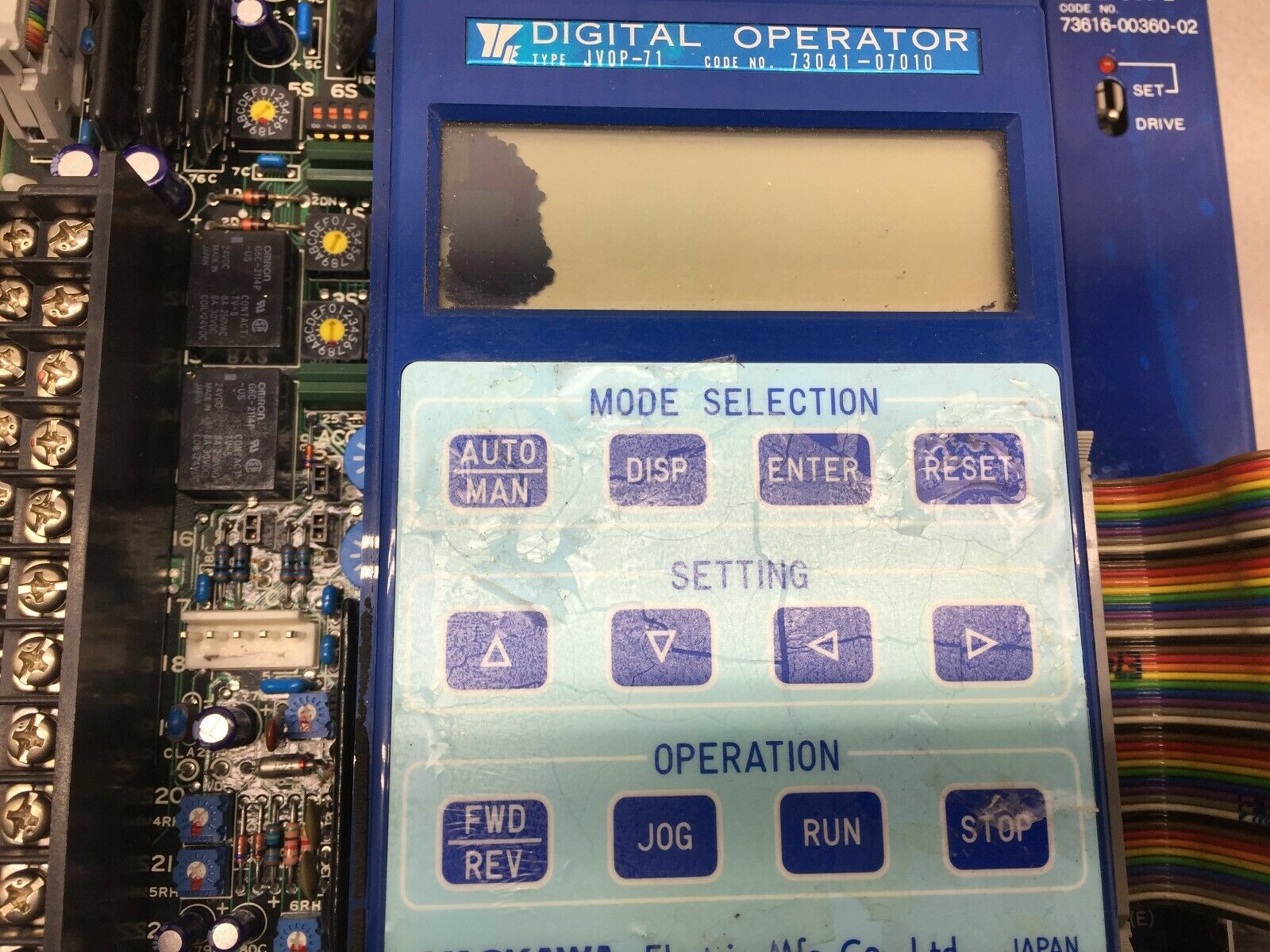 USED YASKAWA TRANSISTOR INVERTER DRIVE CIMR-2.2B / JOHB-CO7-2