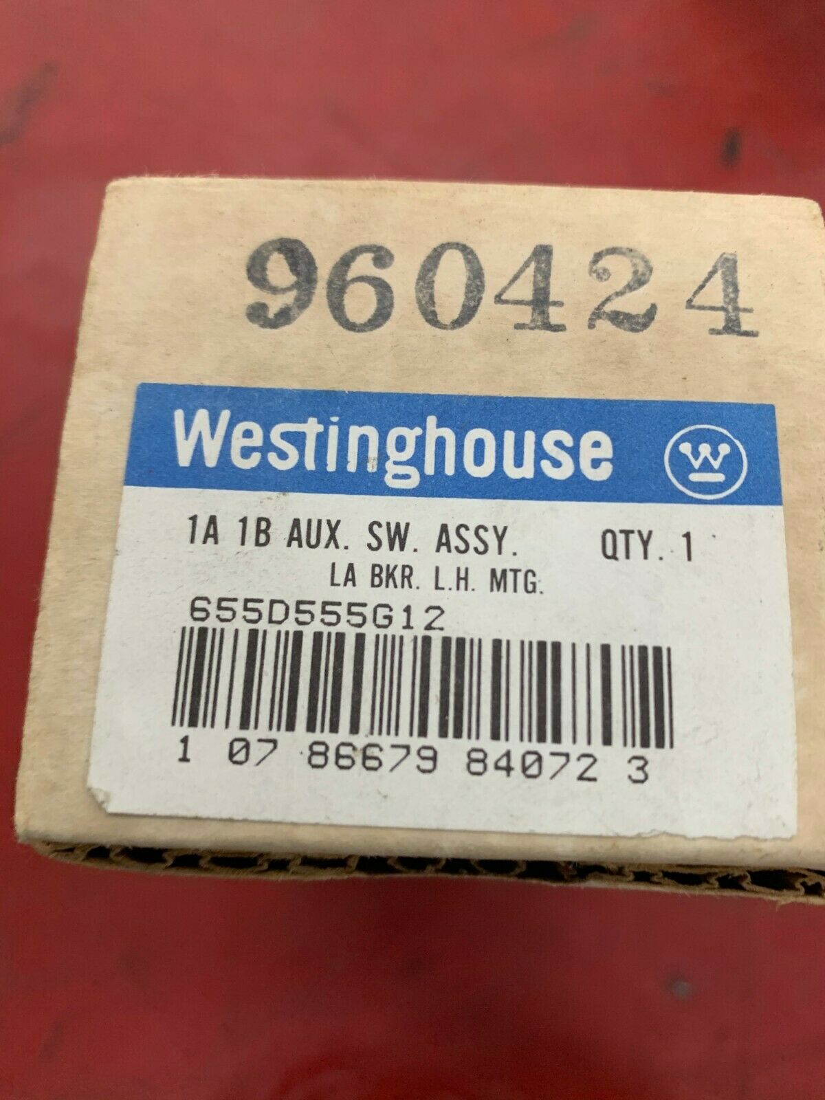 NEW IN BOX WESTINGHOUSE AUXILIARY SWITCH 655D555G12