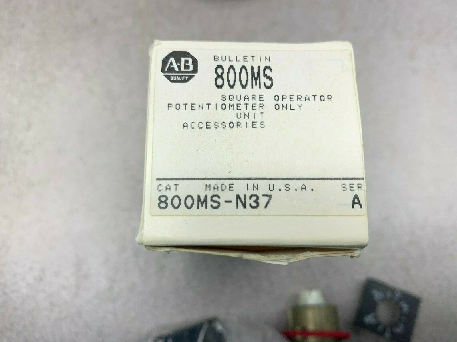 NEW IN BOX ALLEN BRADLEY POTENTIOMETER 800MS-N37 SERIES A