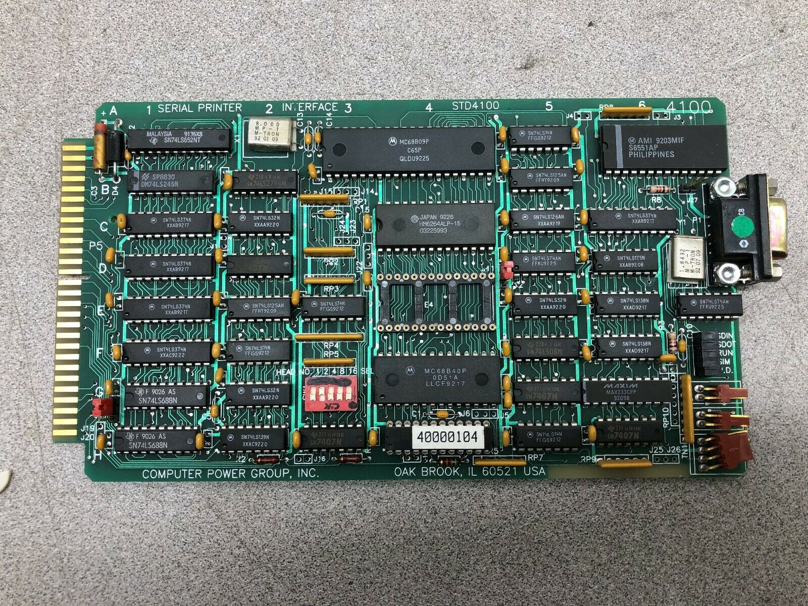 USED COMPUTER POWER GROUP PC BOARD STD4100