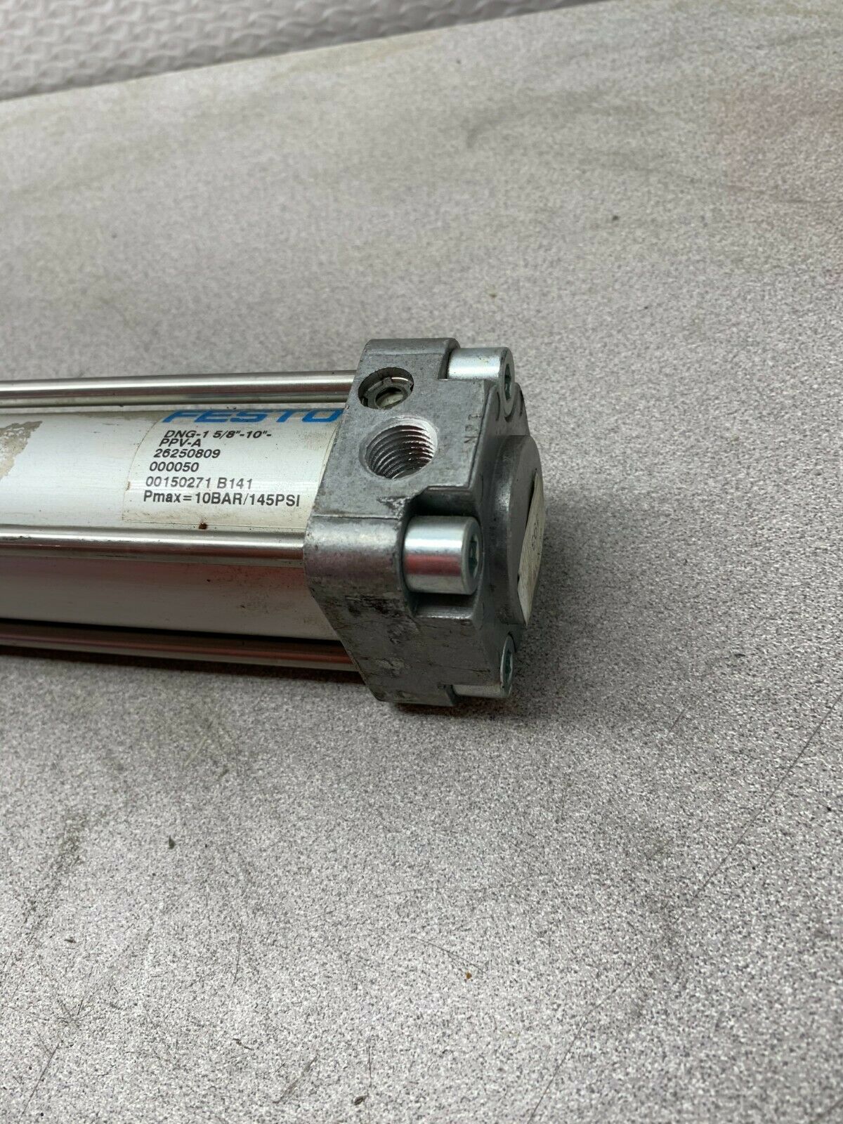 USED FESTO PNEUMATIC AIR CYLINDER DNG-1 5/8"-10"-PPV-A