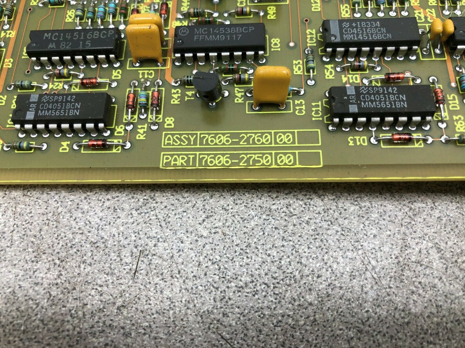 USED PRESSTECH MMG AGC BOARD 7606-2760