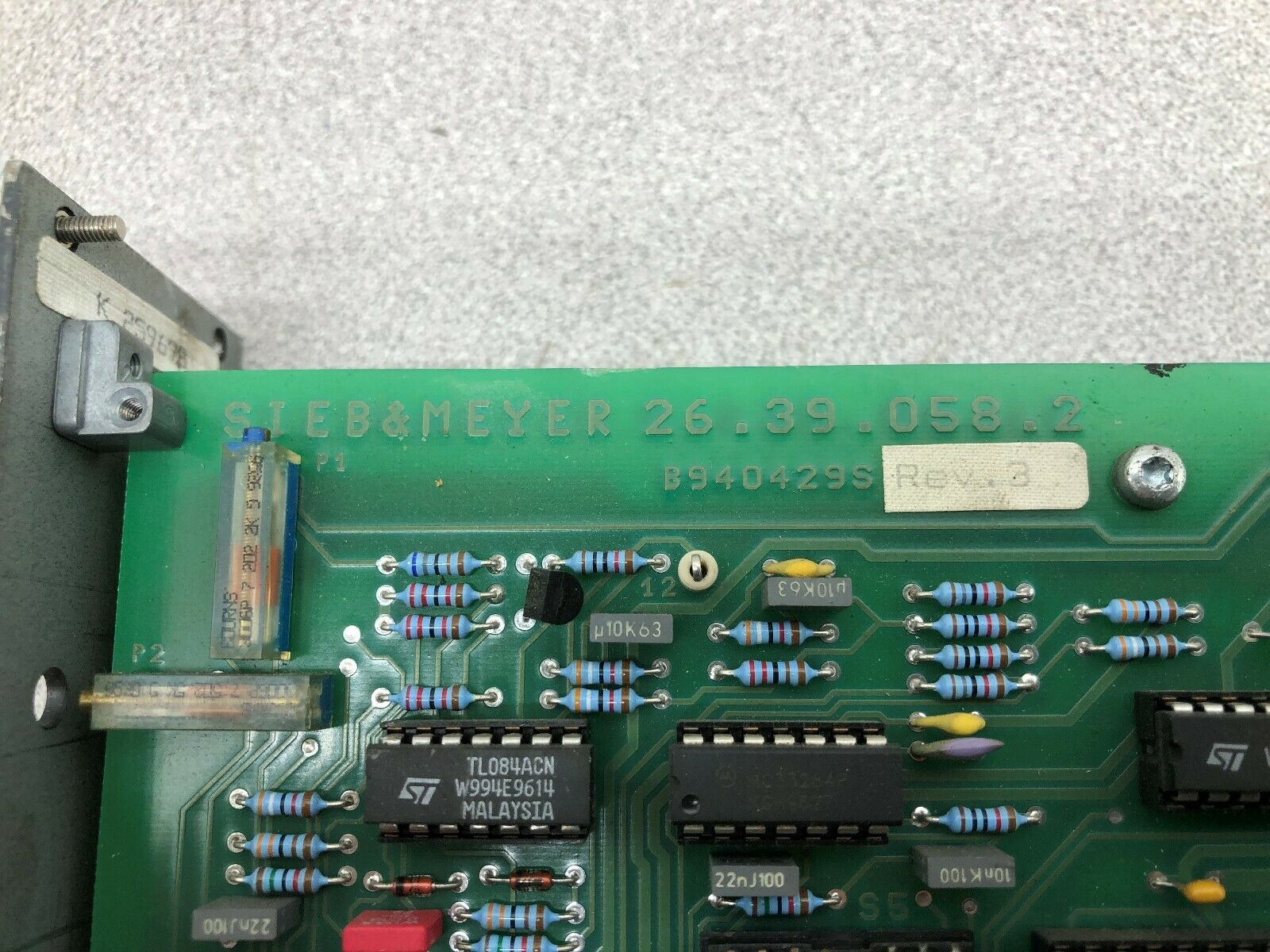 USED SIEB & MEYERS R-SERVO 2.1 SERVO BOARD MODULE 26.39.058.2