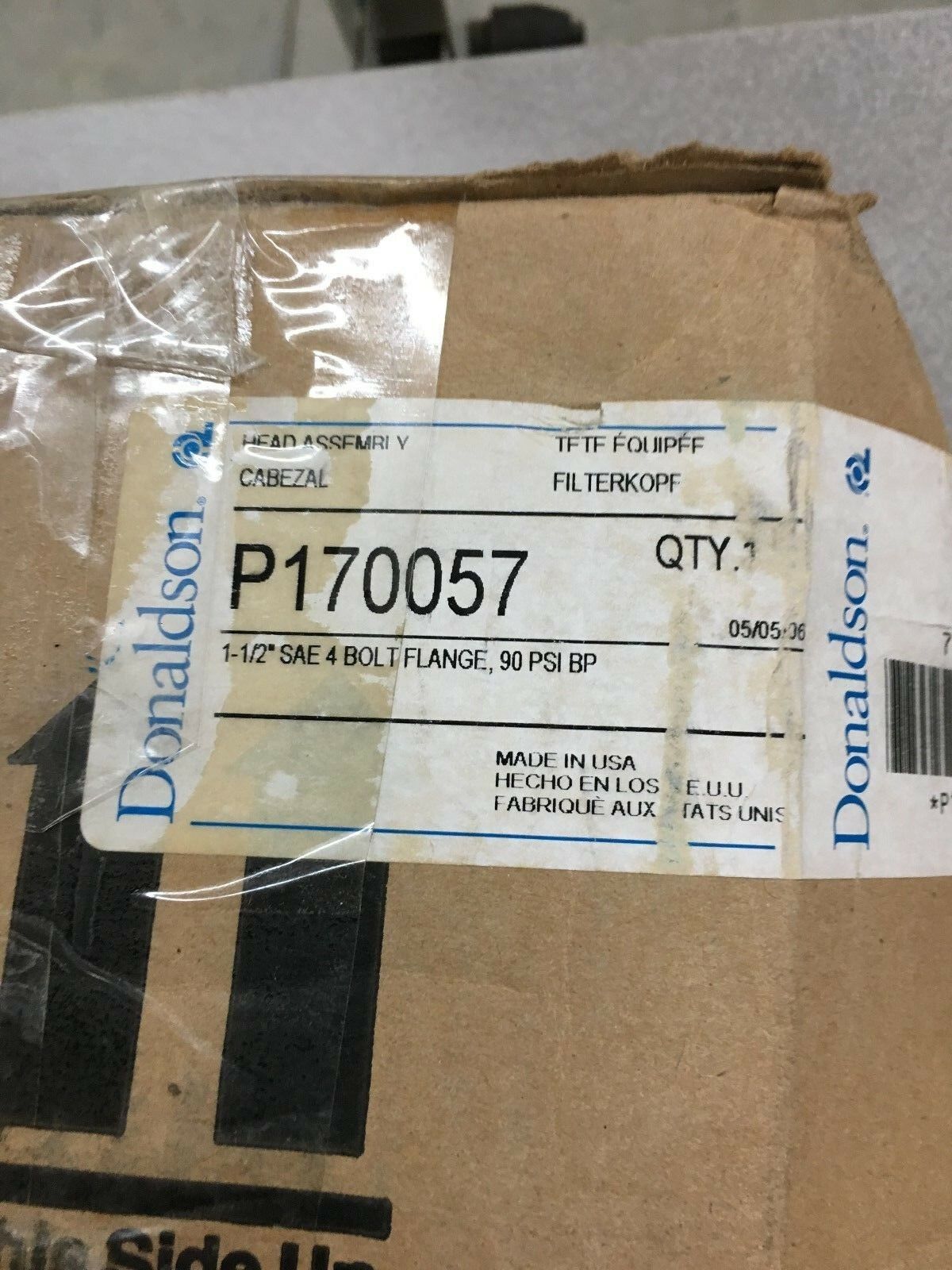 NEW IN BOX DONALDSON 1-1/2" HEAD ASSEMBLY P170057