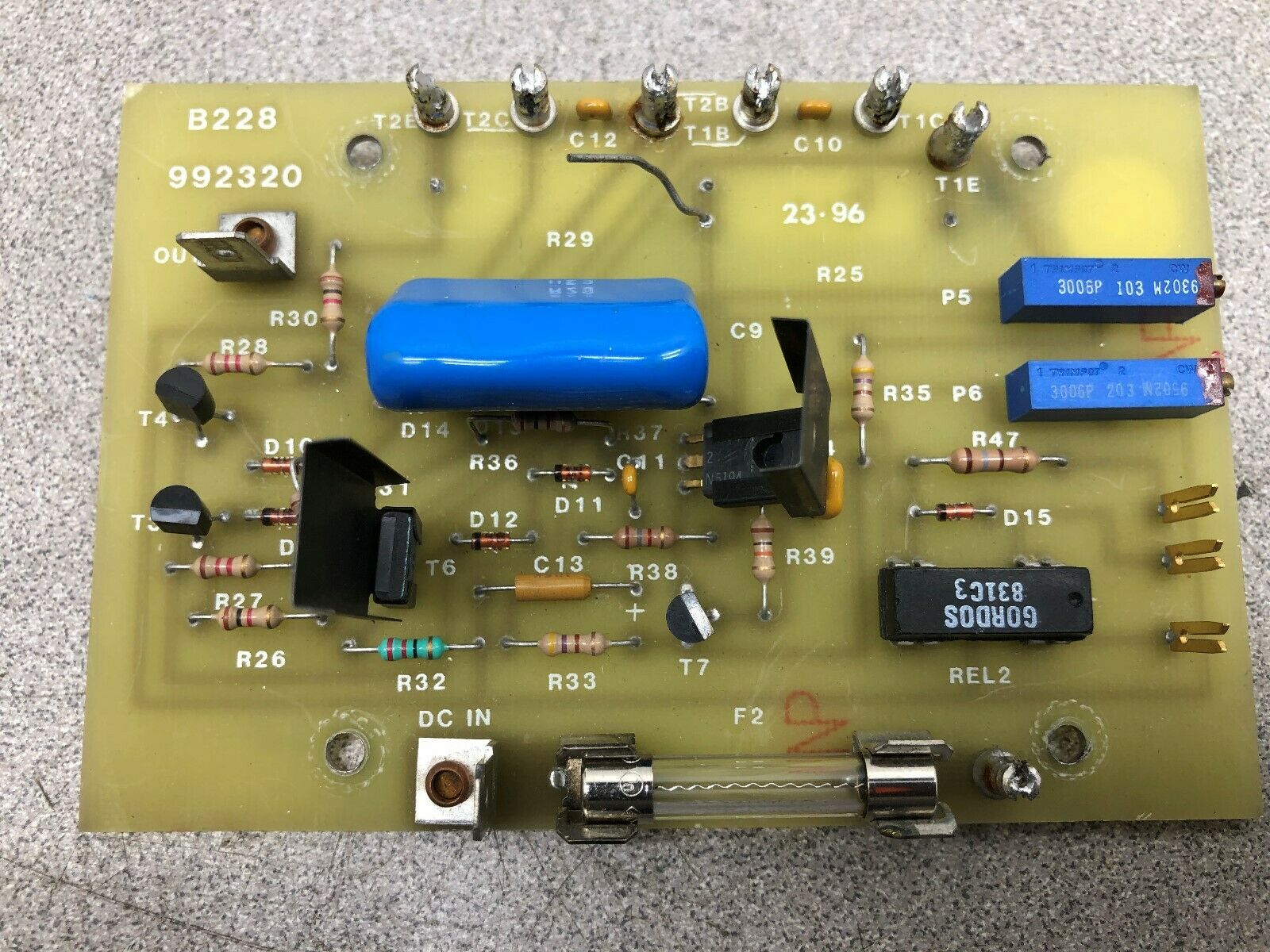 USED HURELTRON CIRCUIT BOARD B228 992320