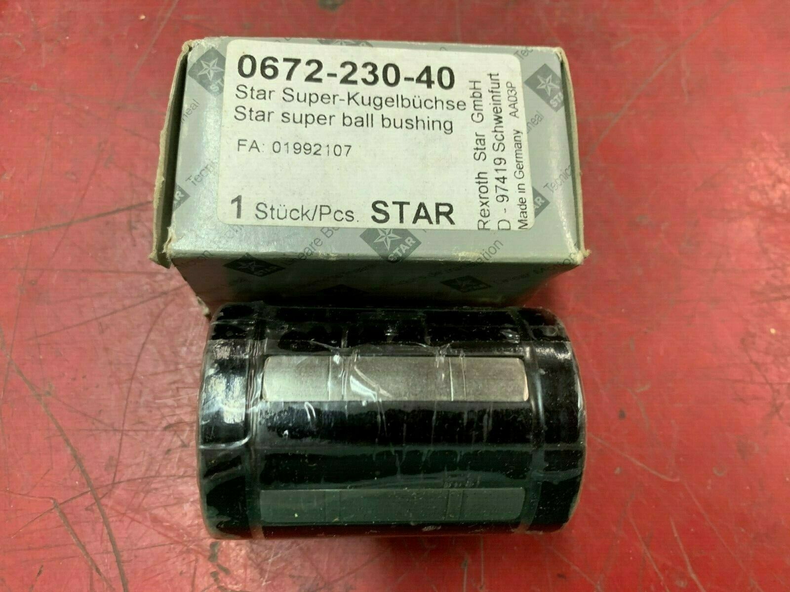 NEW IN BOX STAR LINEAR BALL BUSHING 0672-230-40