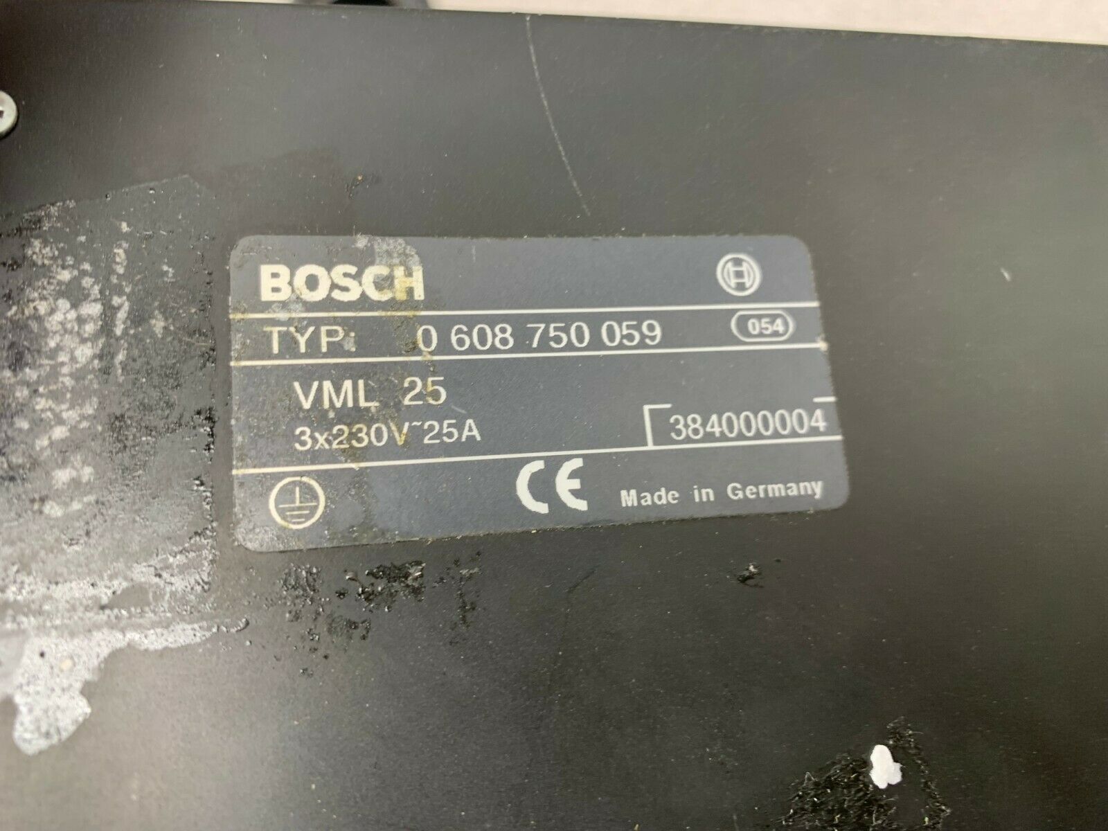 USED BOSCH SERVO POWER SUPPLY 0 608 750 059