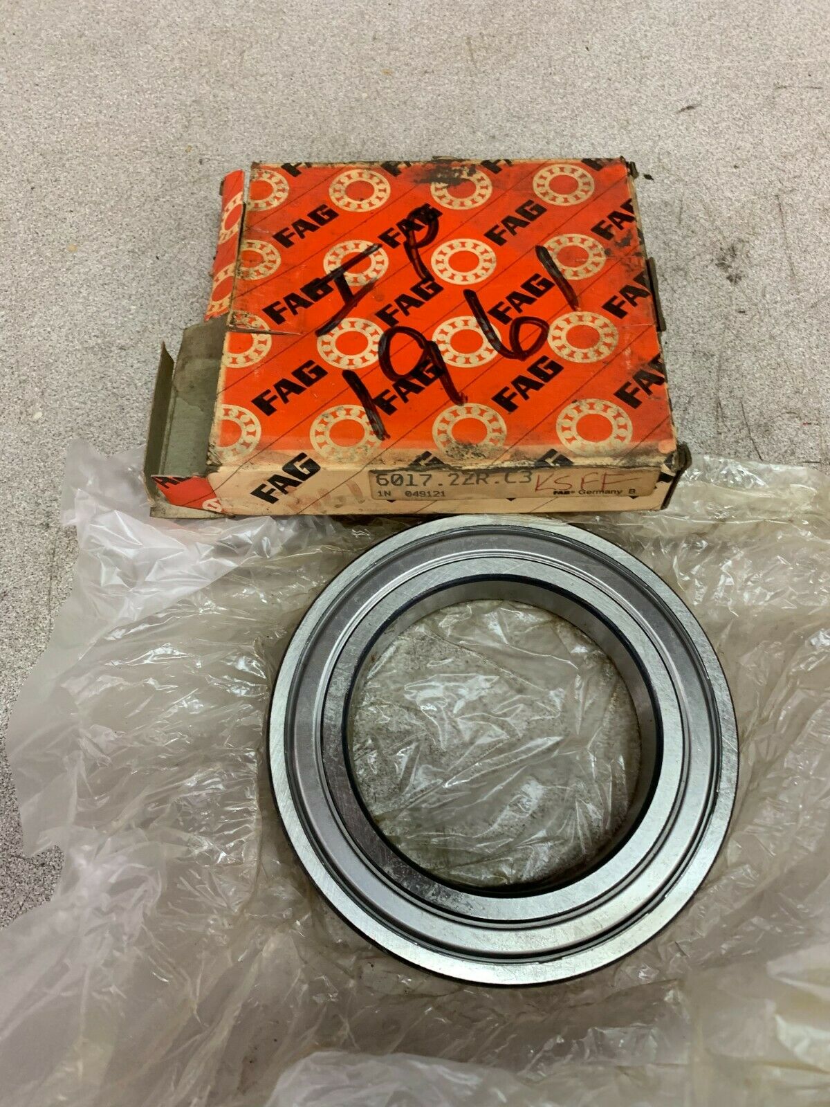 NEW IN BOX FAG 60172ZRC3 SINGLE ROW BALL ROLLER BEARING 6017.2ZR.C3