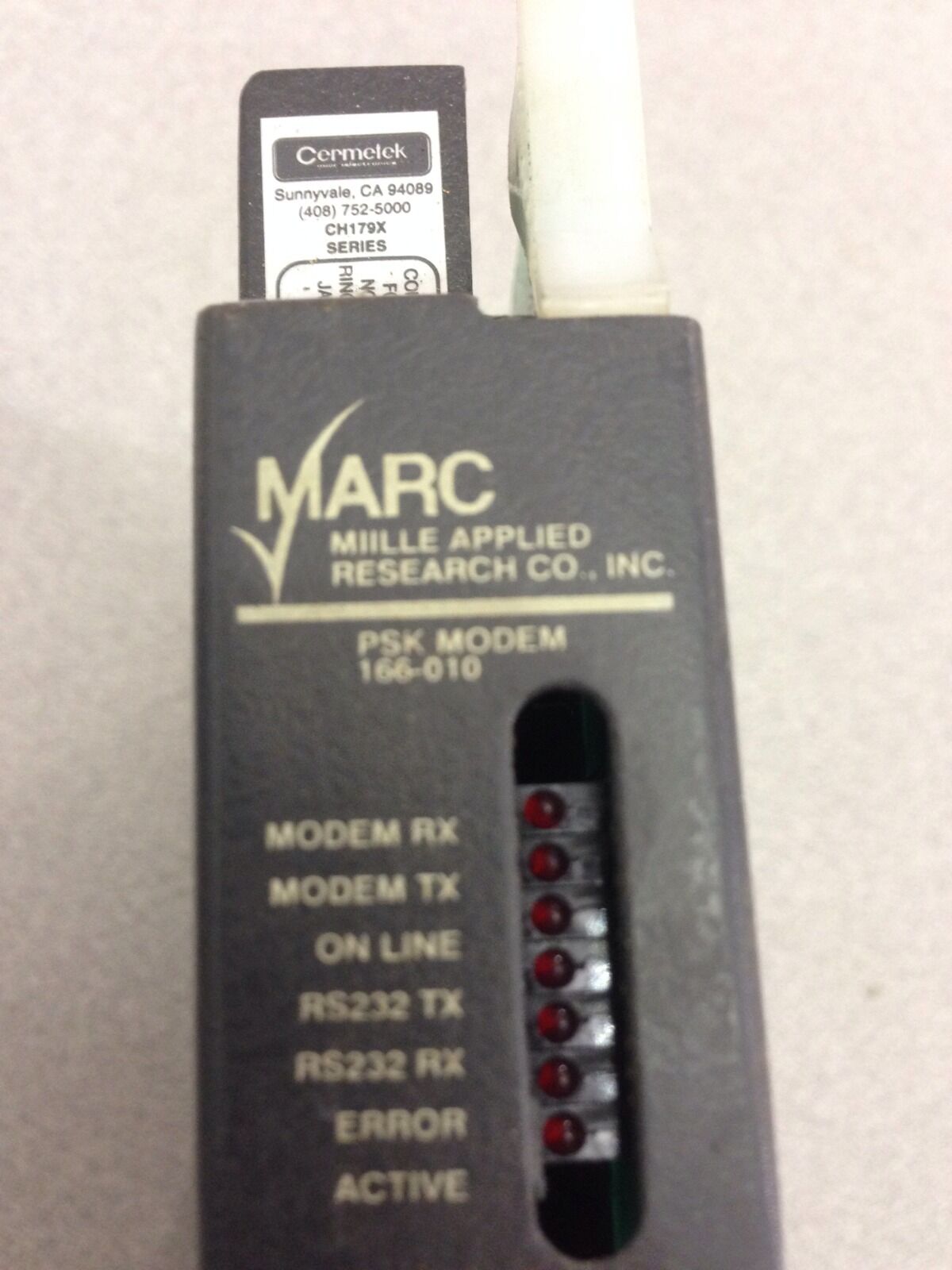 USED MARC PSK MODEM 166010 MIILIE APPLIED RESEARCH CO 166-010