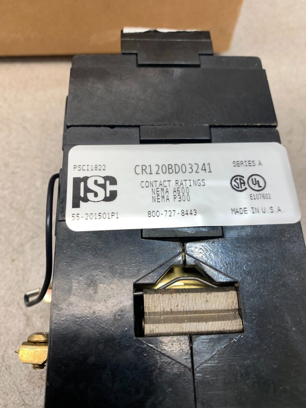 NEW IN BOX GENERAL ELECTRIC PSC INDUSTRIAL RELAY 125VDC. COIL CR120BD03241