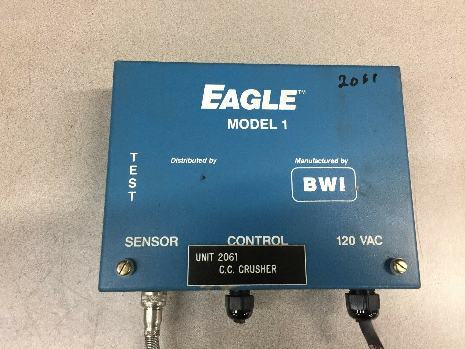 USED BWI EAGLE MODEL 1 SPEED SENSOR 10-7000