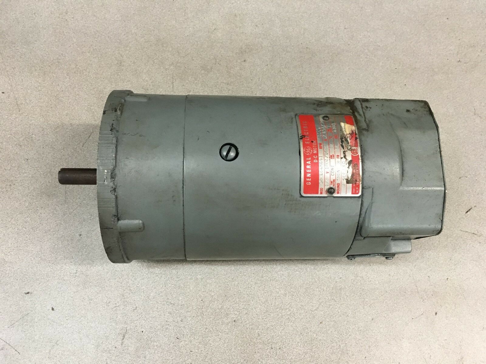 NEW NO BOX GENERAL ELECTRIC 1/2HP 1725RPM DC MOTOR 5BCD56ND91