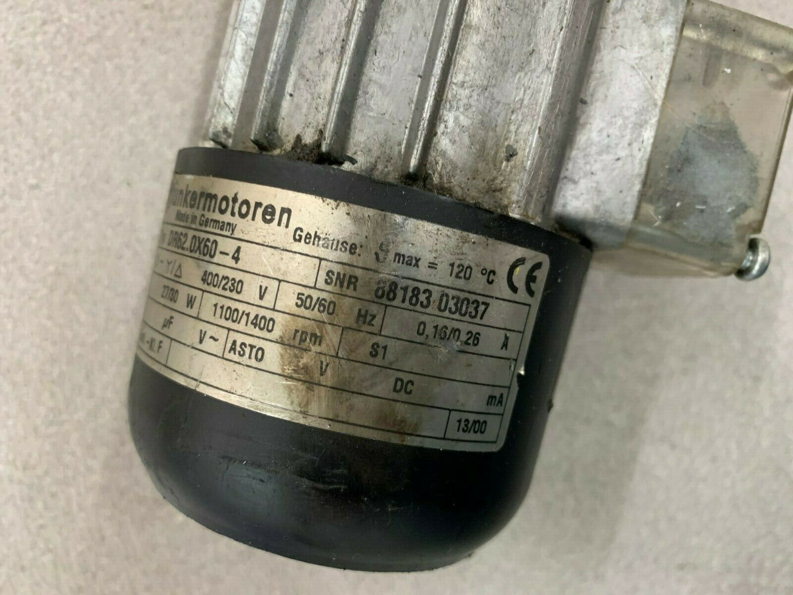 USED DUNKERMOTOREN GEAR MOTOR DR62.0X60-4