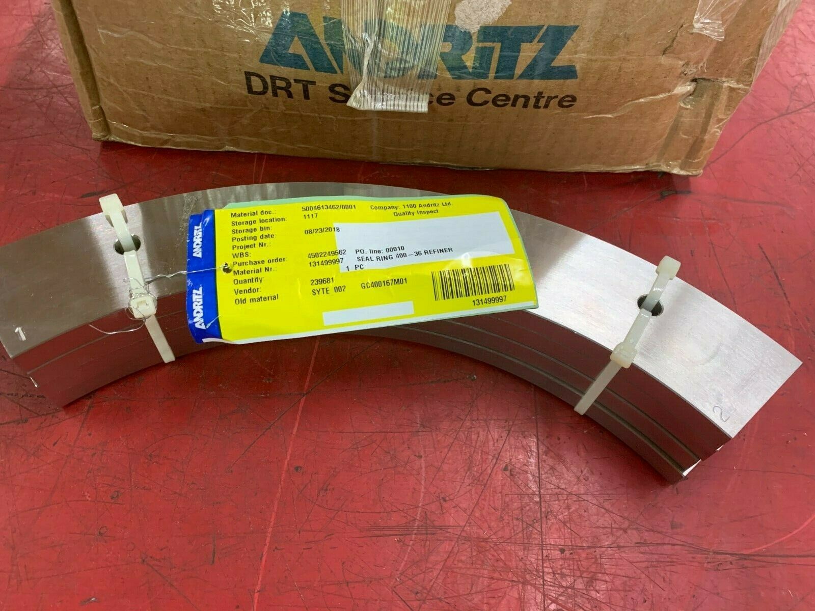 NEW ANDRITZ SEAL RING 400-36 REFINER 131499997