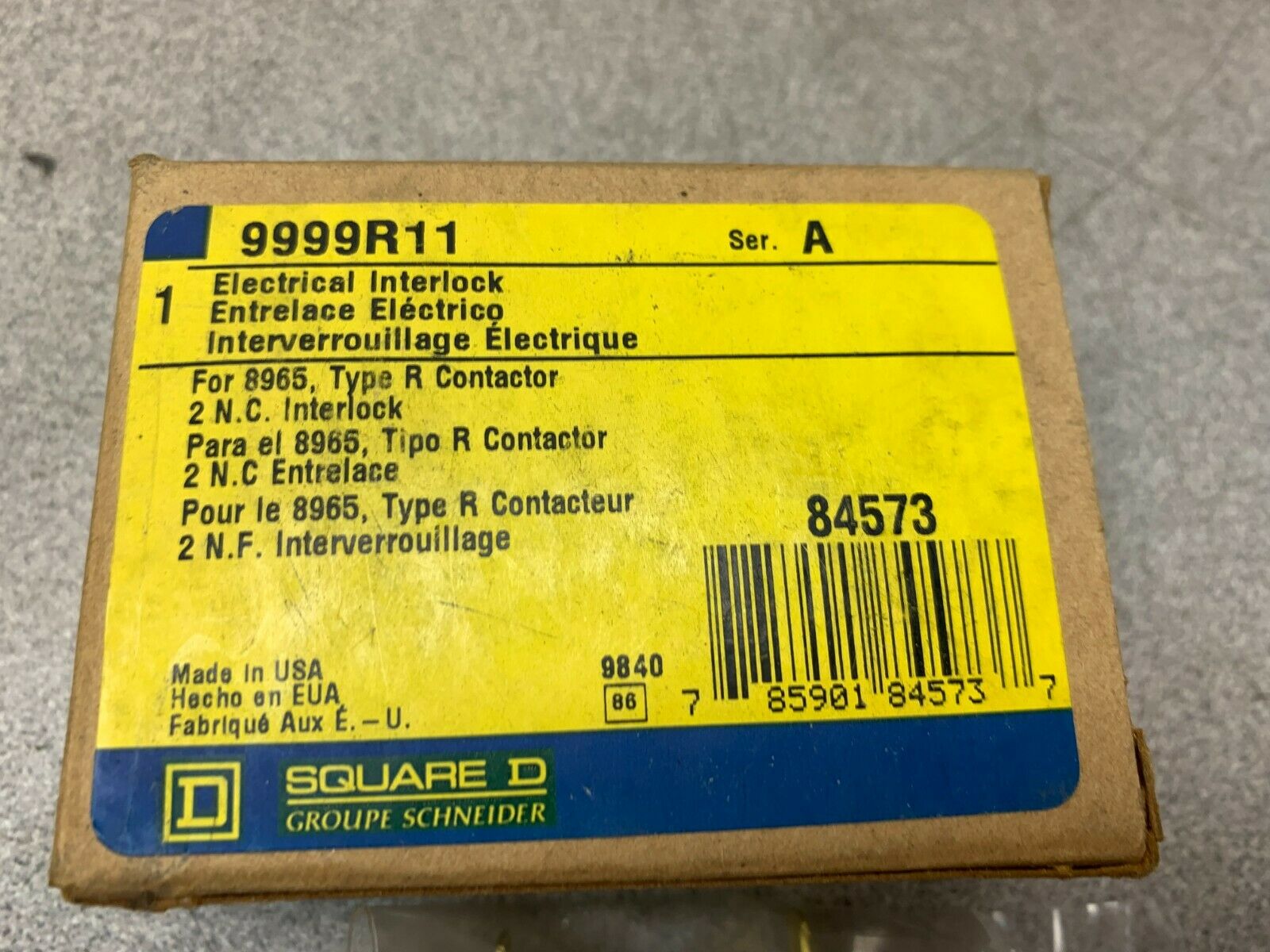 NEW IN BOX SQUARE D INTERLOCK 9999R11
