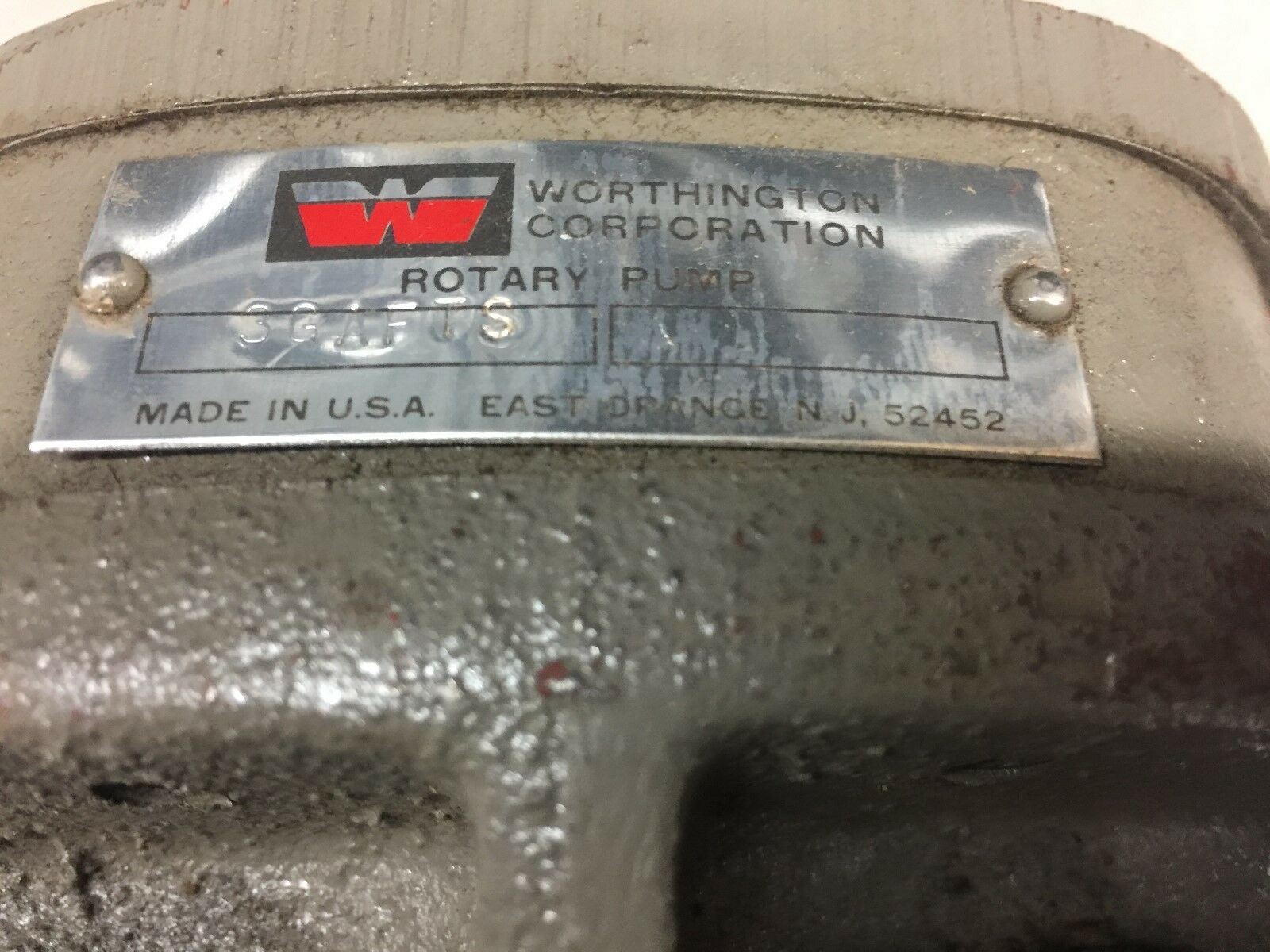 NEW NO BOX WORTHINGTON HYDRAULIC ROTARY PUMP 3GAFTS