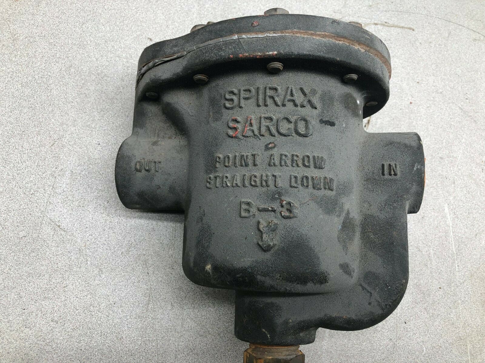 USED SPIRAX SARCO 1"NPT125 PSIG 450 DEG F INVERTED BUCKET STEAM TRAP B3S-125