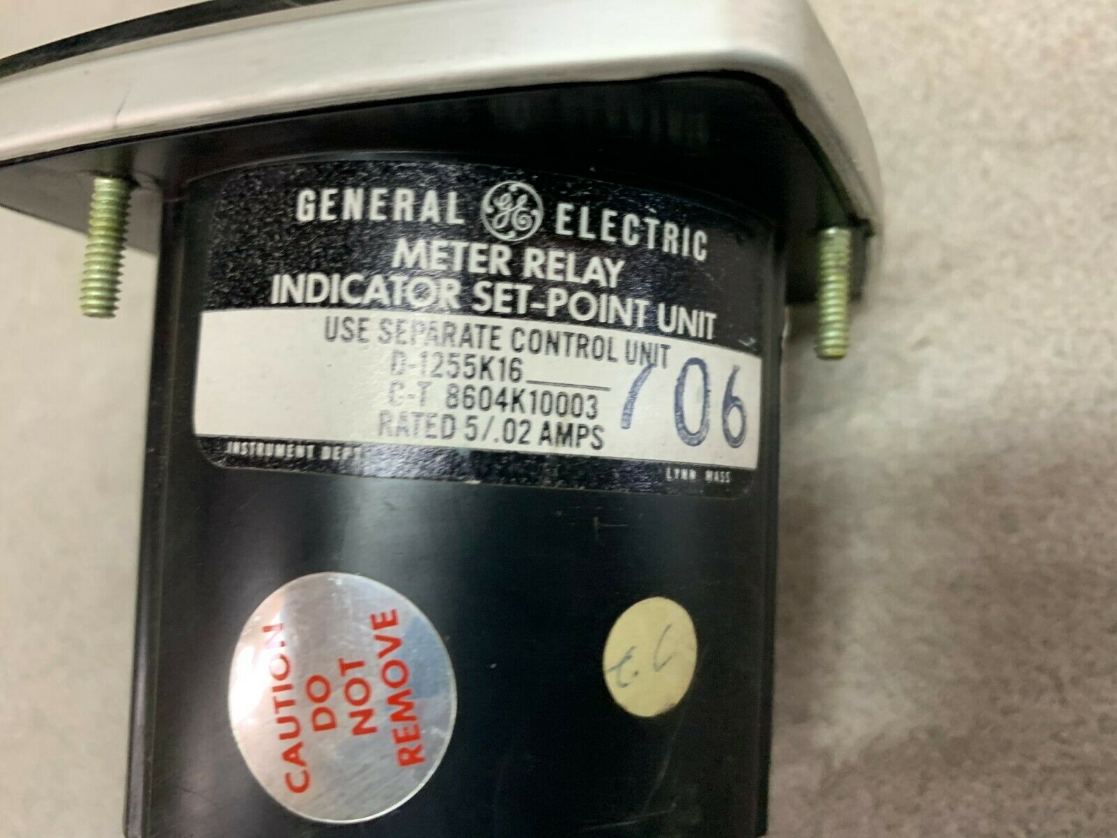 NEW NO BOX GE METER 50-195314HFNG2JCA