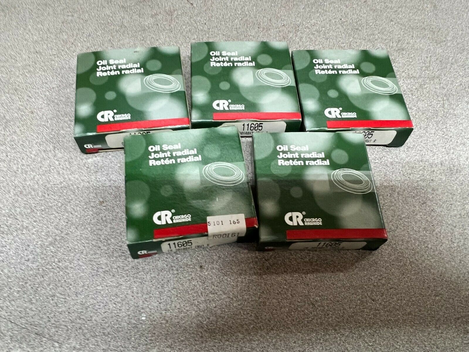 LOT OF 5 NEW IN BOX CHICAGO RAWHIDE OILSEAL 11605