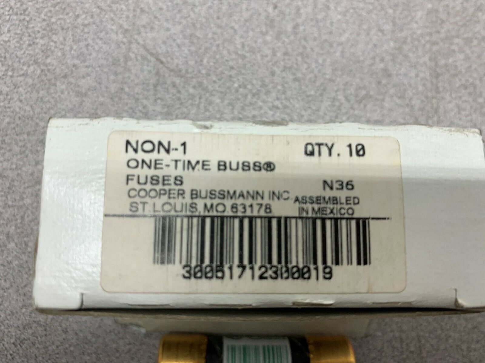 LOT OF 10 NEW IN BOX BUSS FUSE NON 1