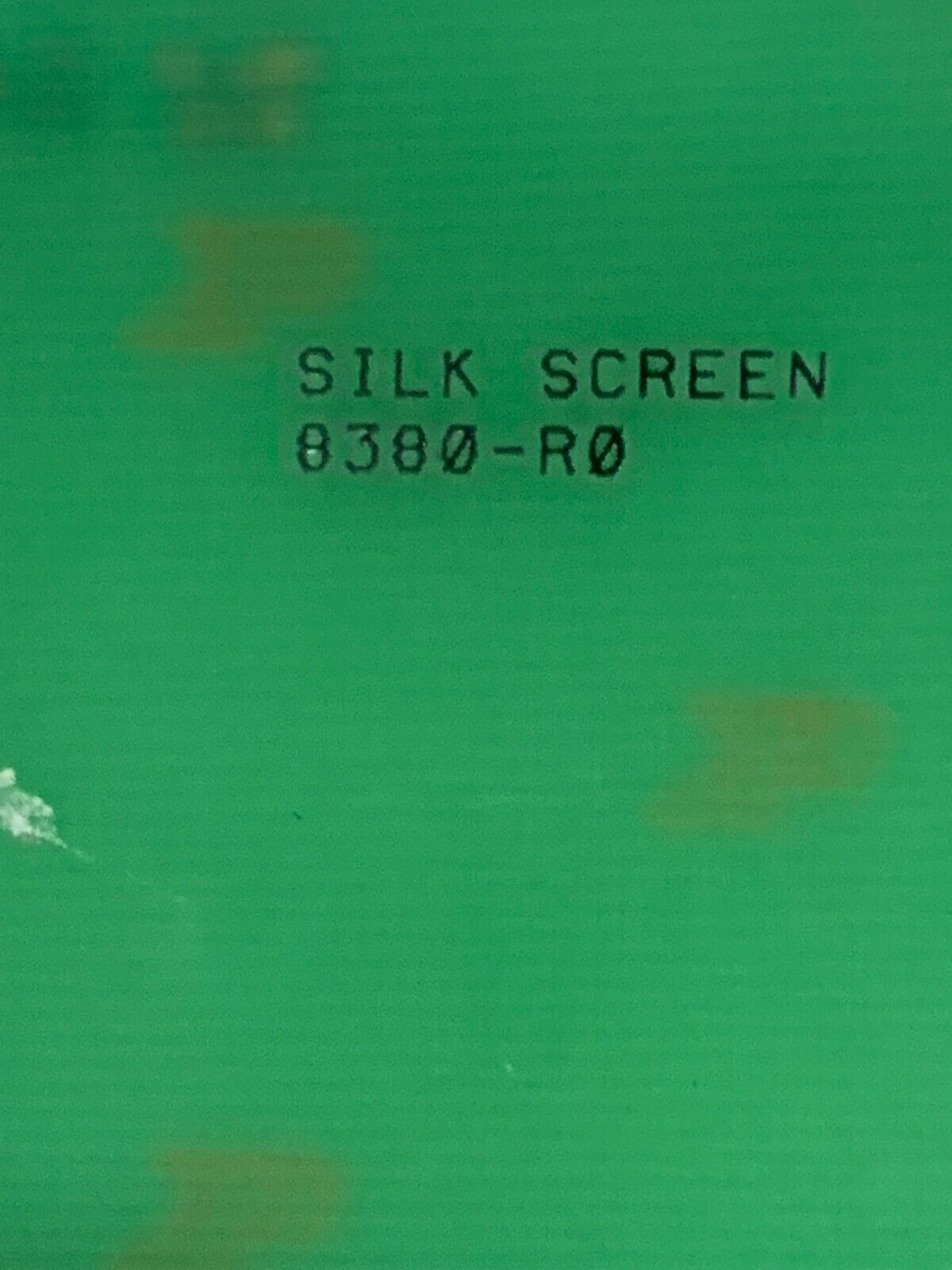 USED SILK SCREEN CIRCUIT BOARD 8380-R0