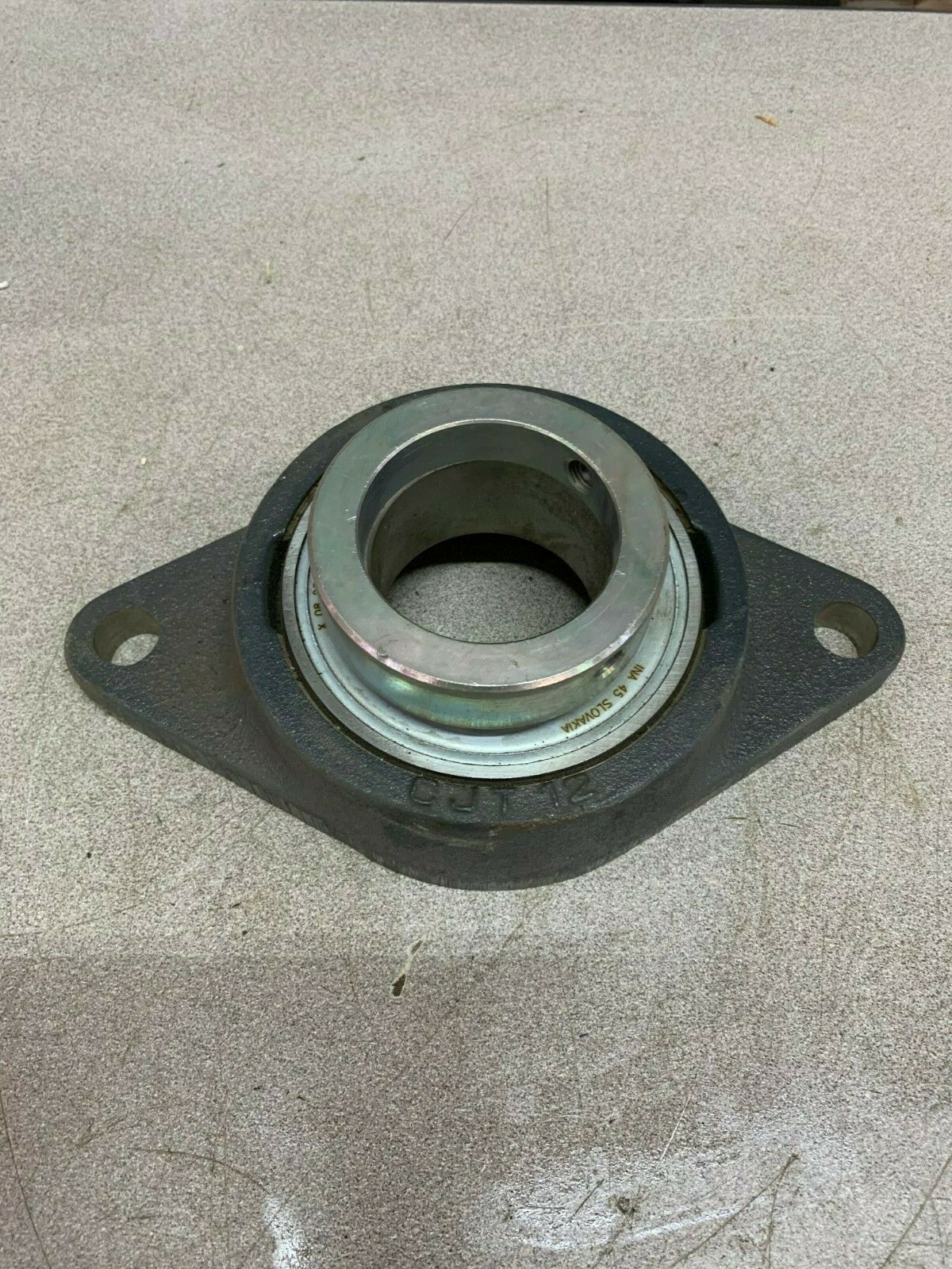 NEW NO BOX INA 2-BOLT FLANGE BEARING GRAE60-NPP-B