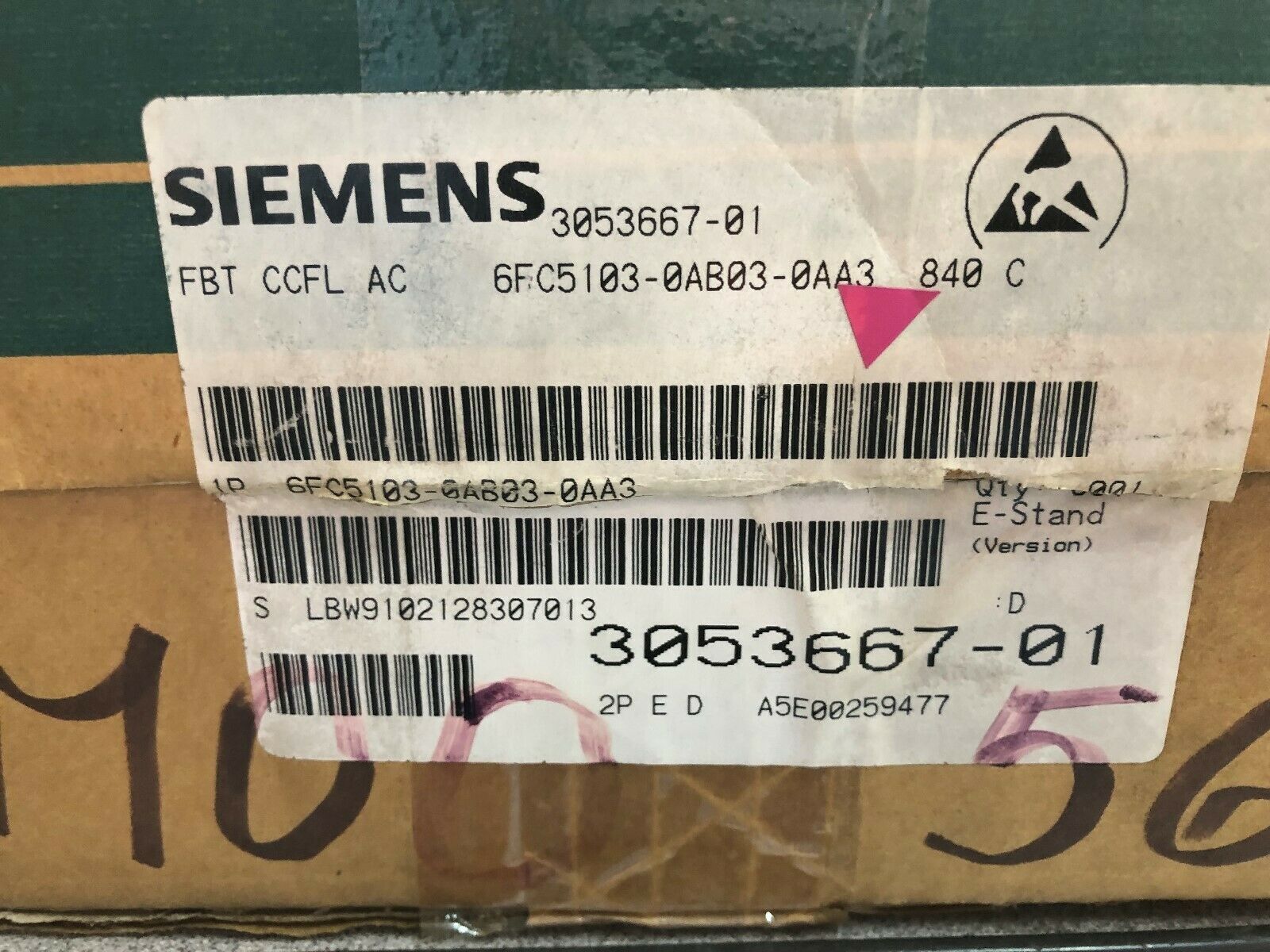 NEW IN BOX SIEMENS SINUMERIK HUMAN INTERFACE MODULE 6FC5103-0AB03-0AA3