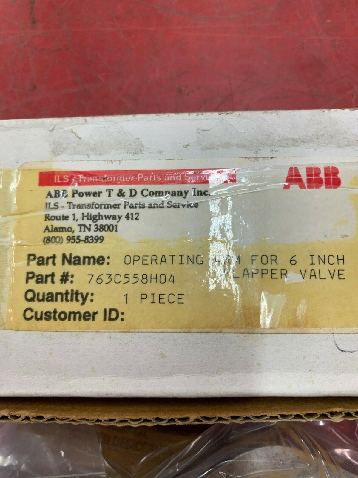 NEW IN BOX ABB OPERATING ARM 763C558H04