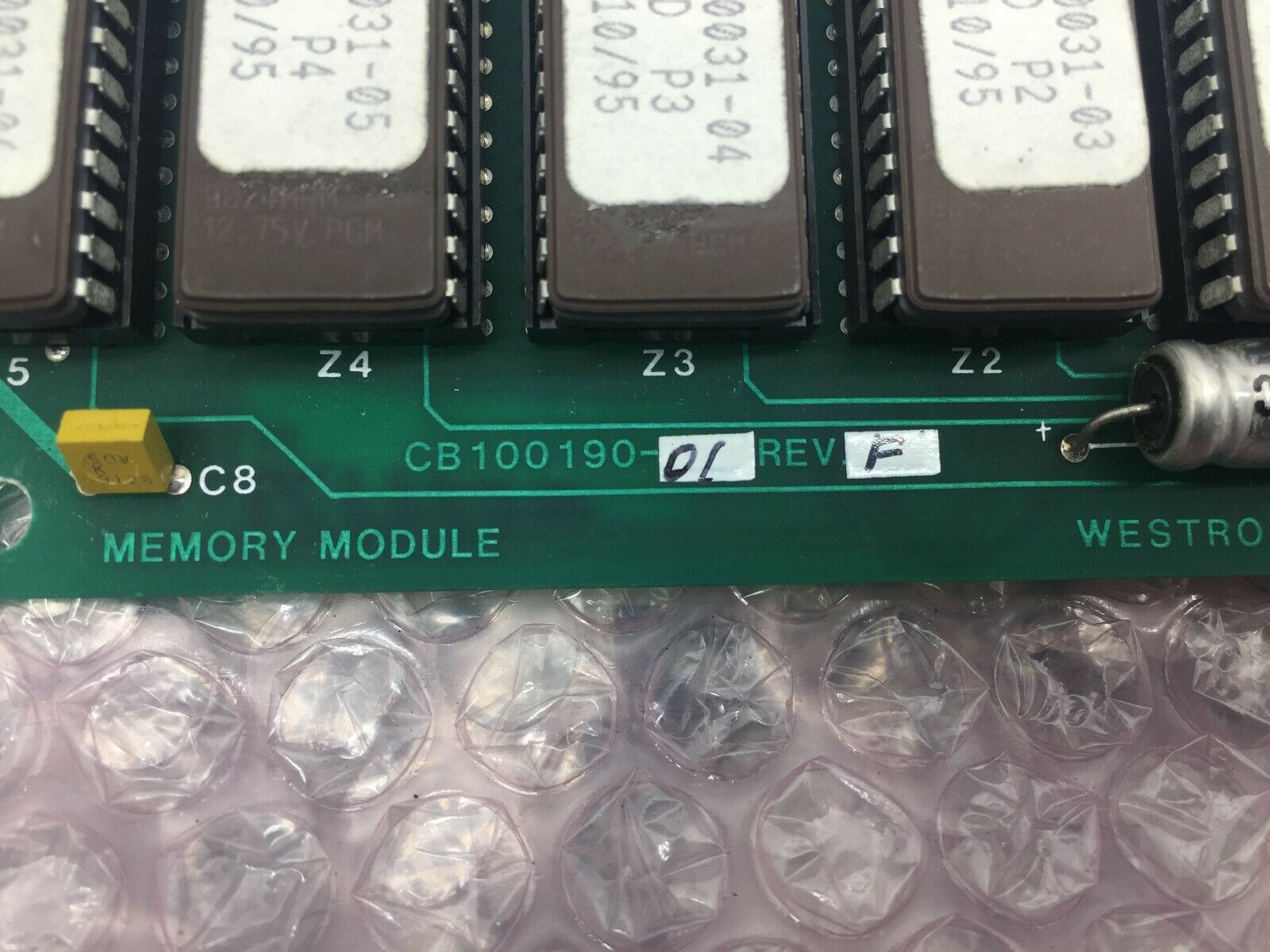 USED REMANUFACTURED WESTRONICS MEMORY MODULE CB100190-01