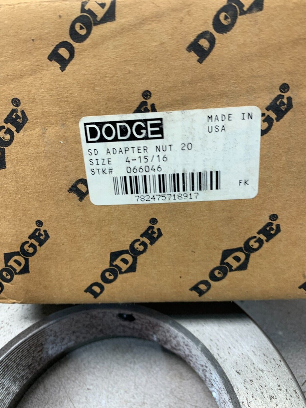 NEW IN BOX DODGE 066046 SD ADAPTER NUT 20 SIZE 4-15/16"