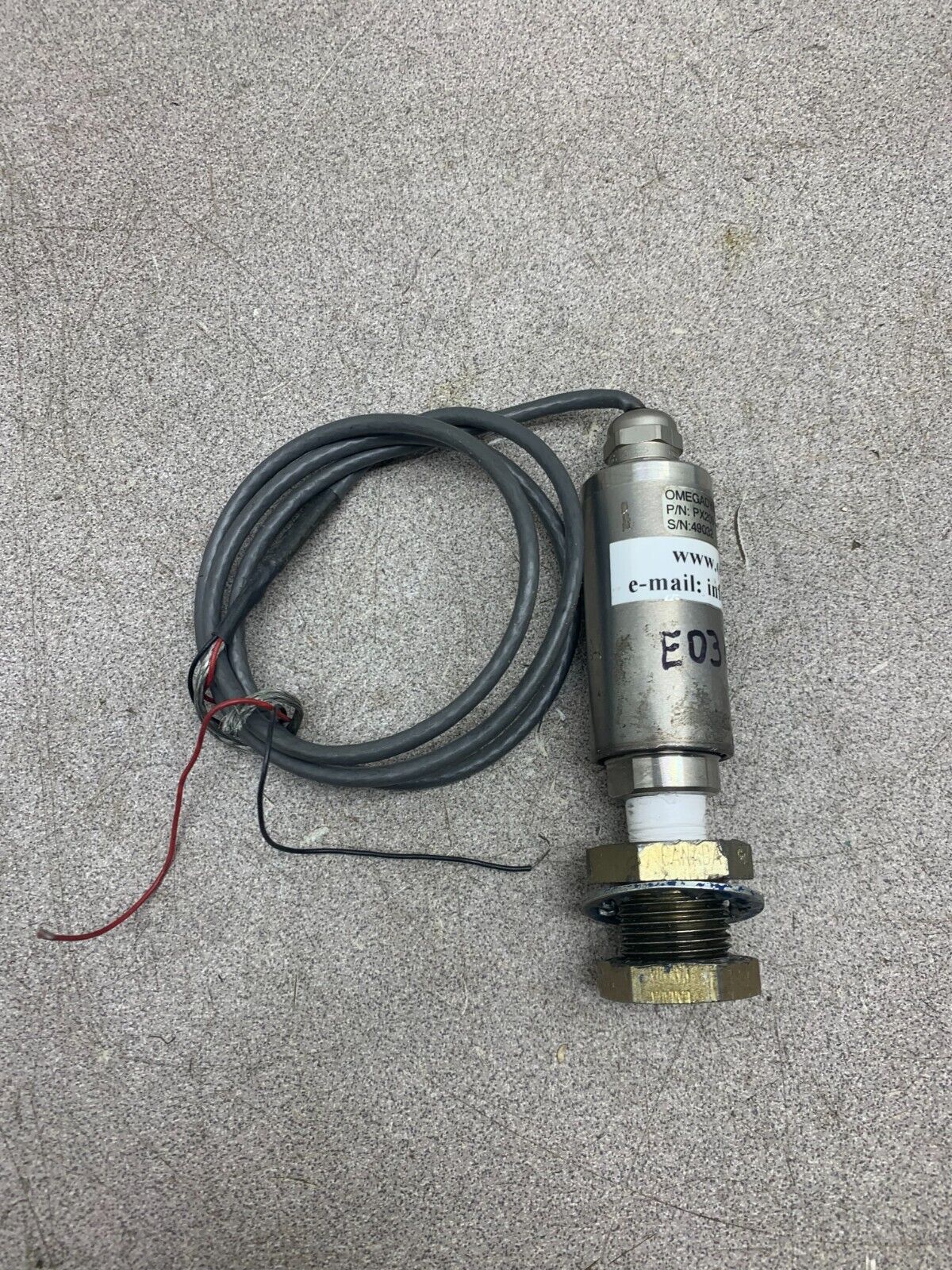 USED OMEGADYNE PRESSURE TRANSMITTER PX209-100GI