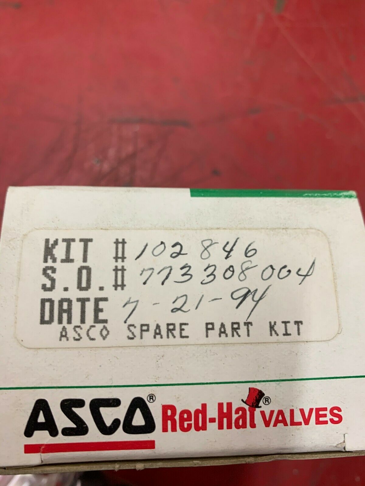 NEW IN BOX ASCO REBUILD KIT 102846