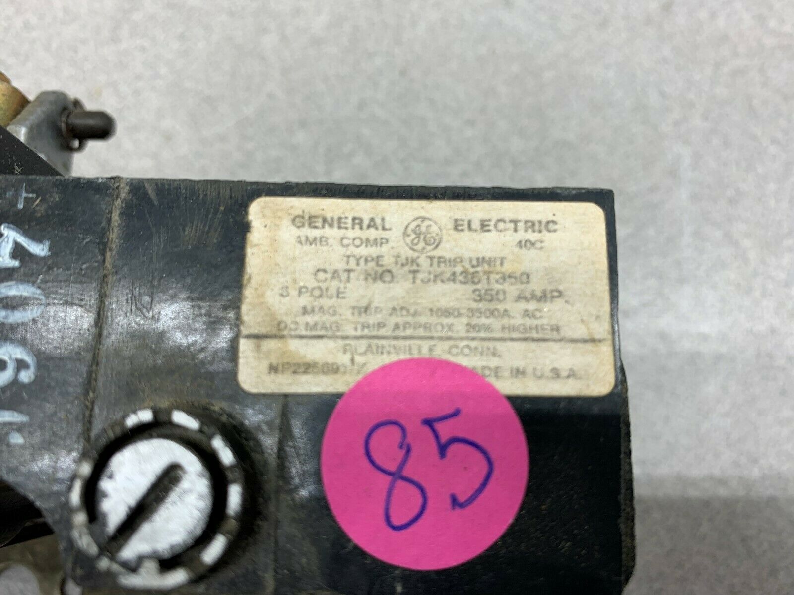 USED GE CIRCUIT BREAKER TJK436T350