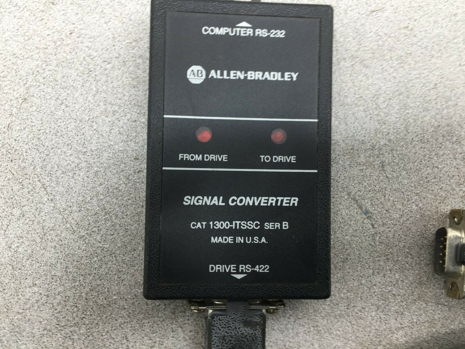 USED ALLEN BRADLY RS-232 TO RS-422 SIGNAL CONVERTER 1300-ITSSC SER B