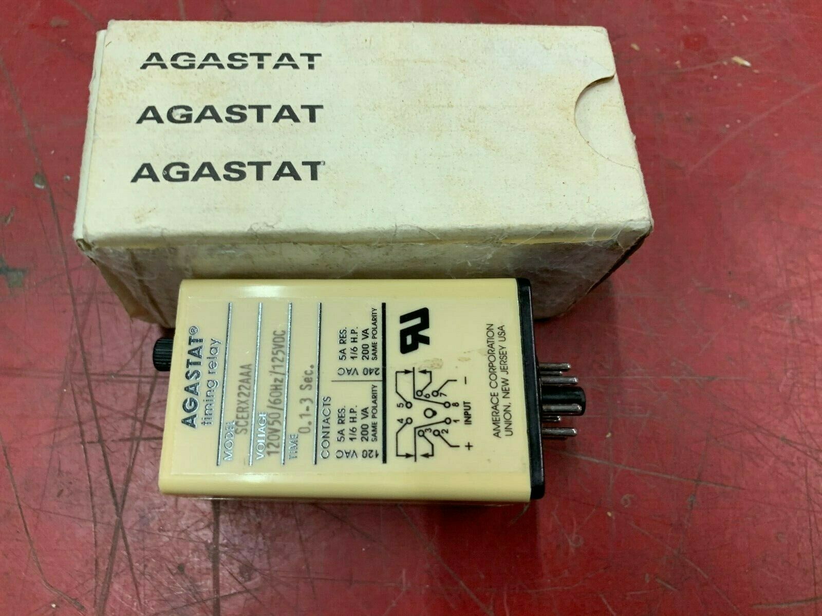 NEW IN BOX AGASTAT 0.1-3SEC. TIMING RELAY SCERX22AAA