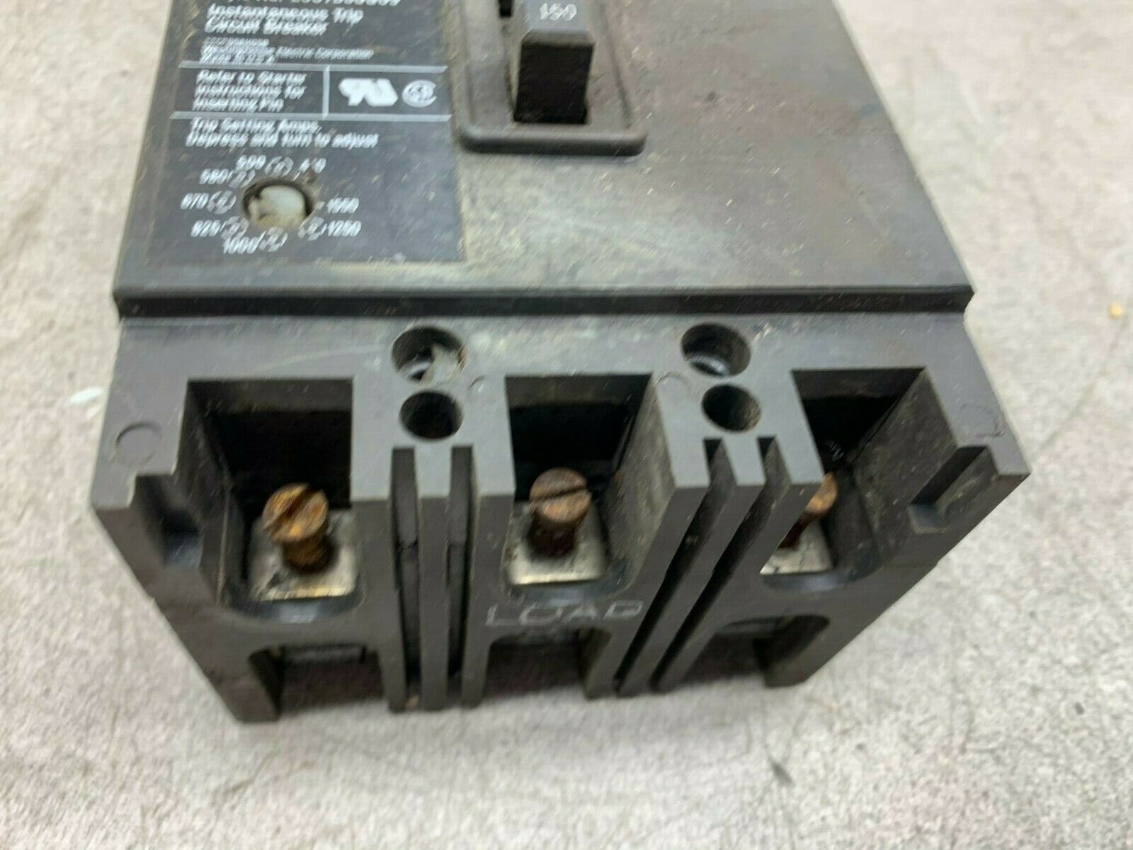 USED WESTINGHOUSE 150 AMP 3 POLE CIRCUIT PROTECTOR MCP431550CR