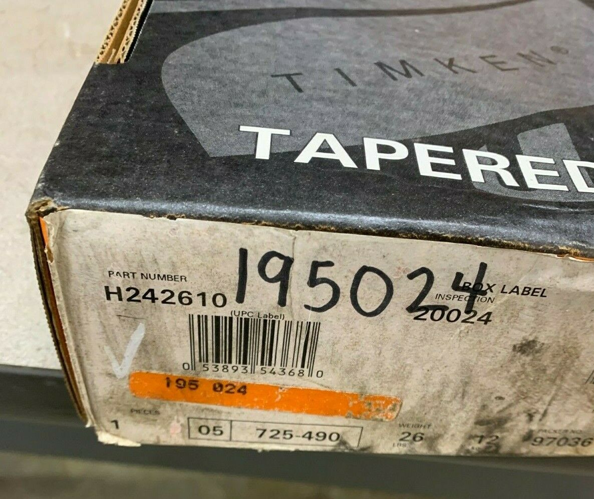 NEW IN BOX TIMKEN TAPERED BEARING RACE H242610 CUP